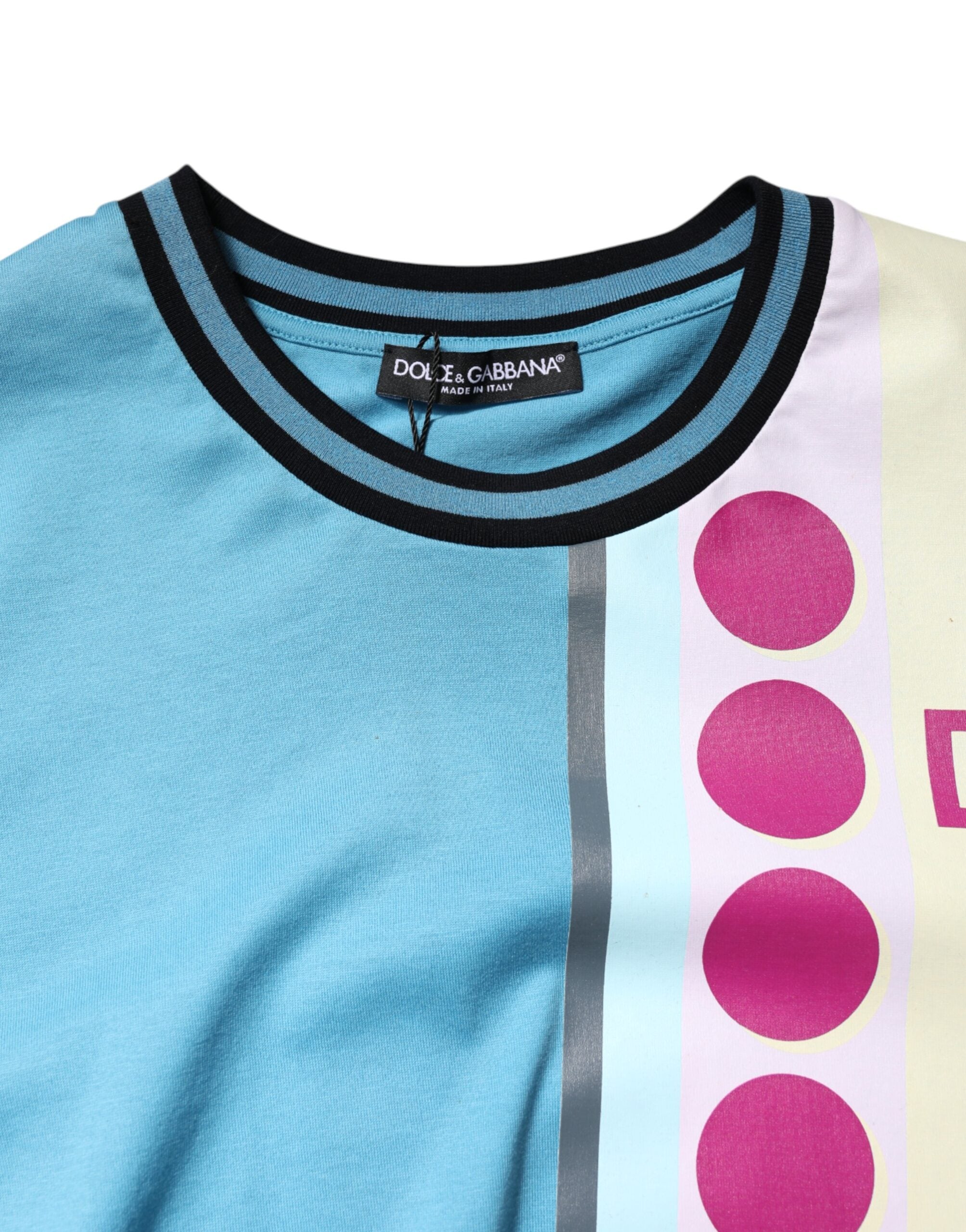 Dolce & Gabbana multi-colored printed logo short-sleeved T-shirt-5