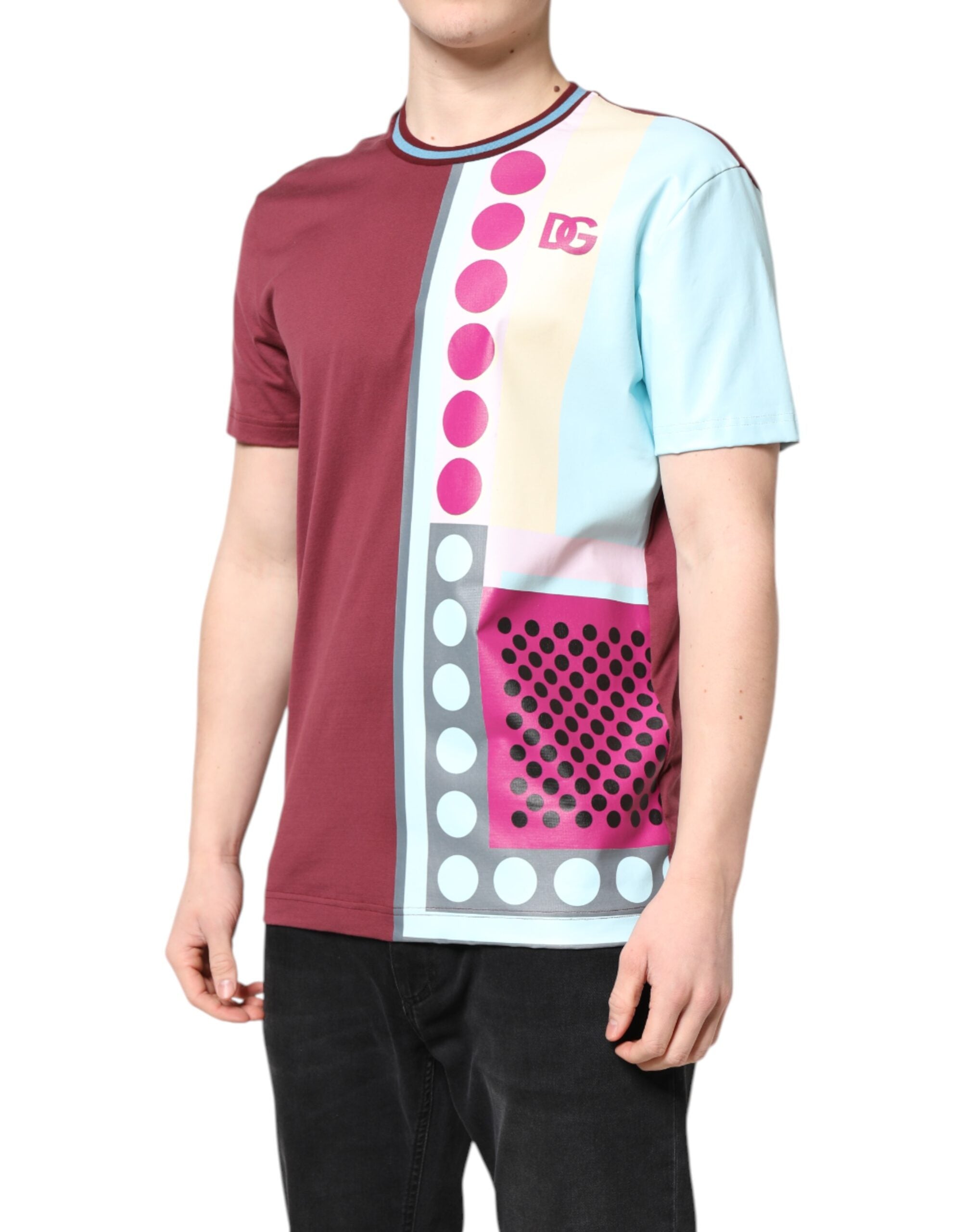 Dolce & Gabbana multi-colored printed logo short-sleeved T-shirt-3