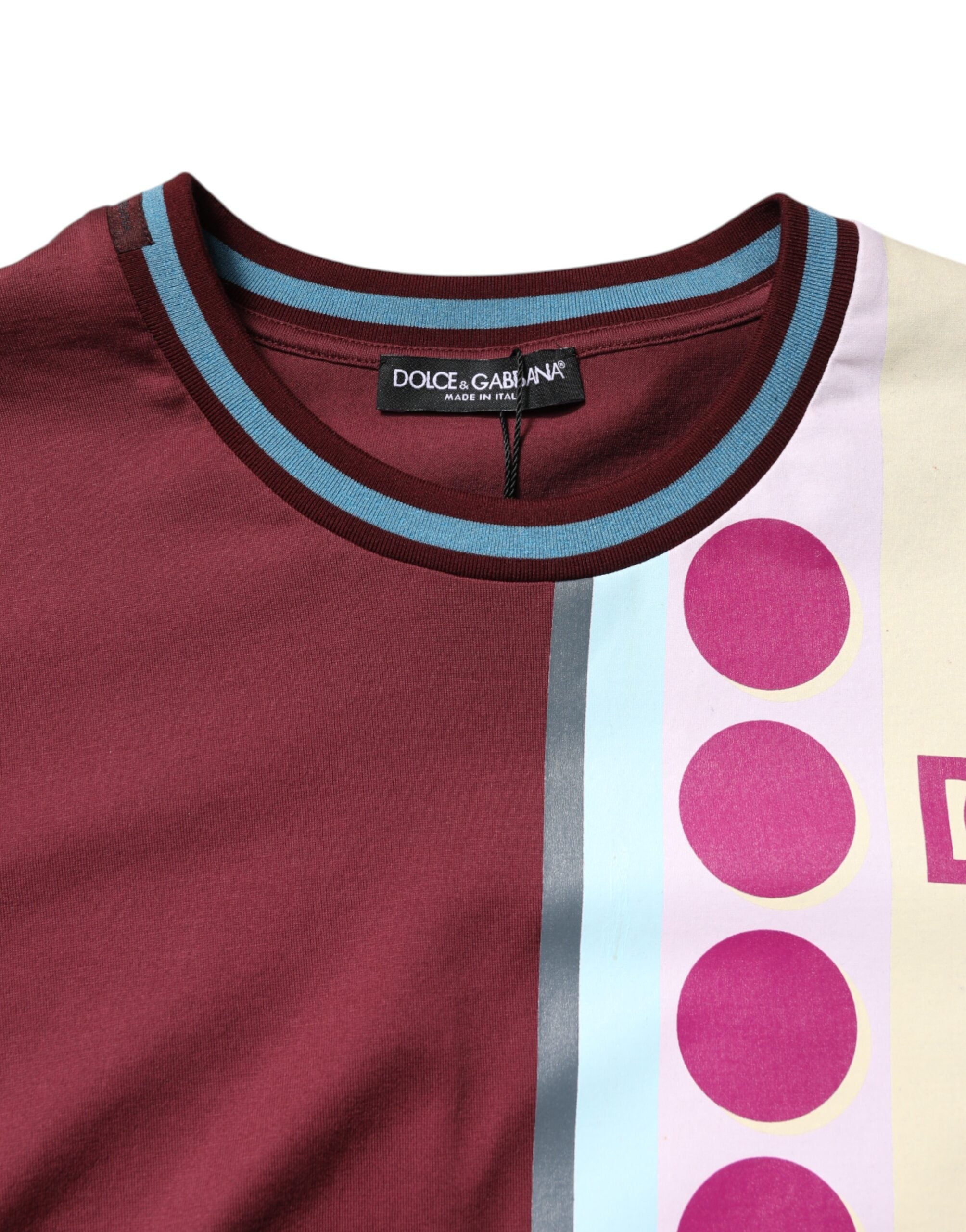 Dolce & Gabbana multi-colored printed logo short-sleeved T-shirt-5
