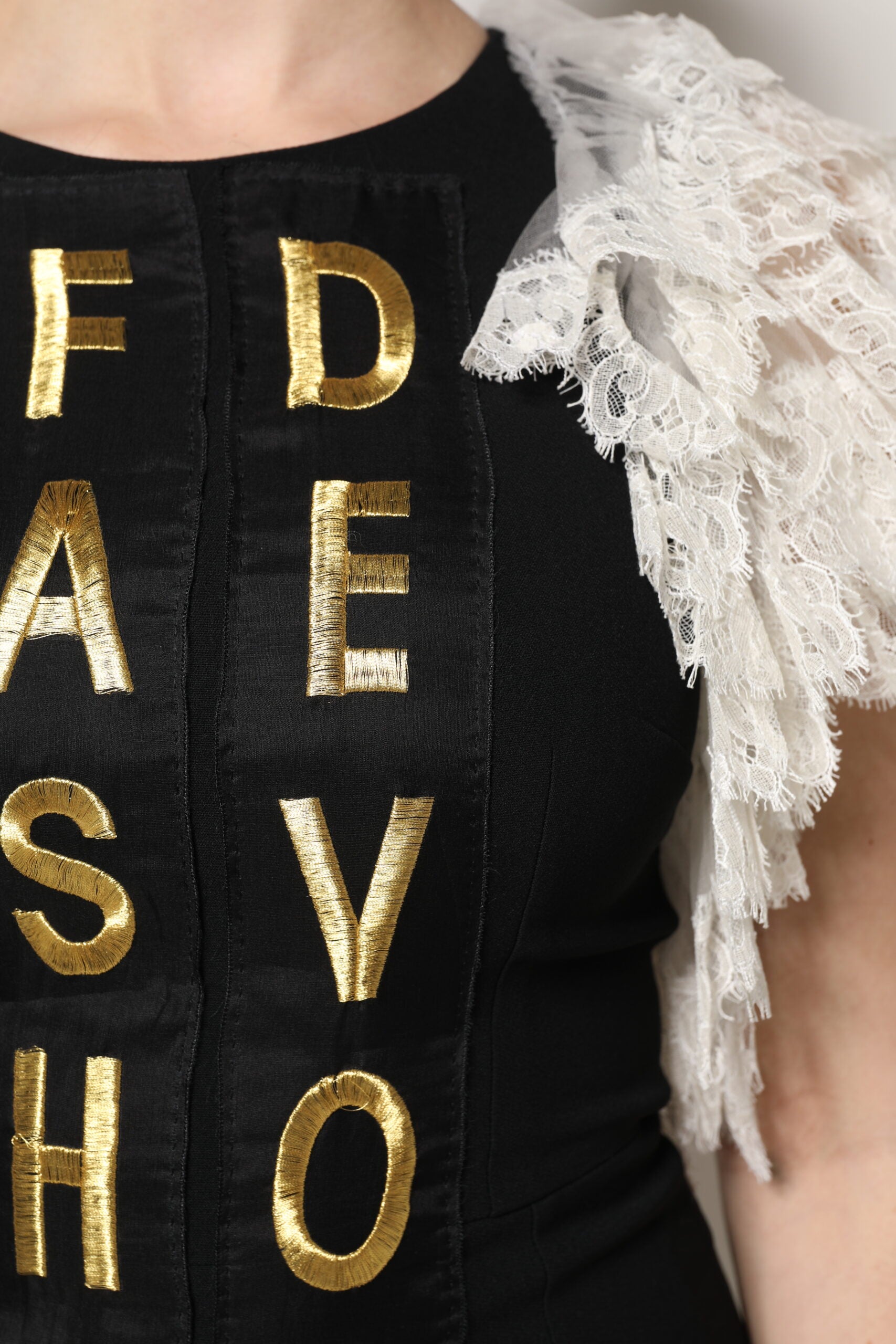 Dolce & Gabbana Black Fashion Devotion Embellished Mini Dress-6