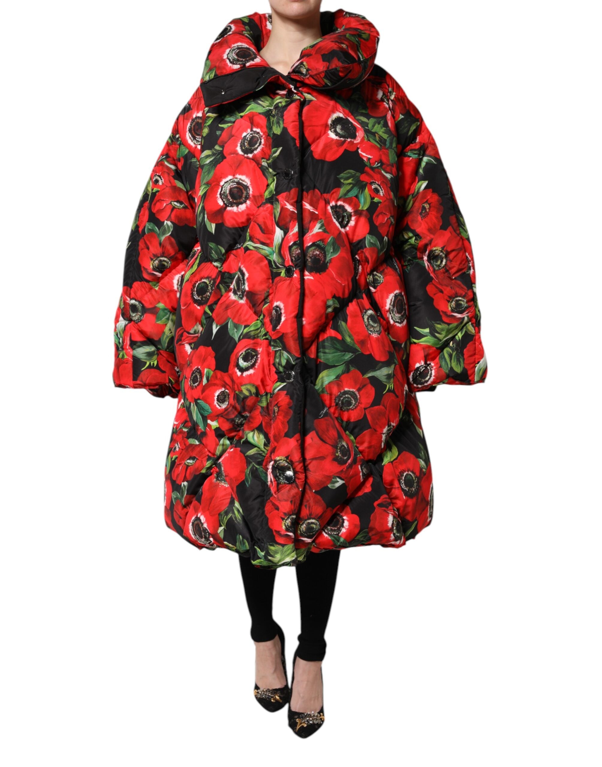 Dolce & Gabbana lined jacket with multicolored floral pattern and zipper-2