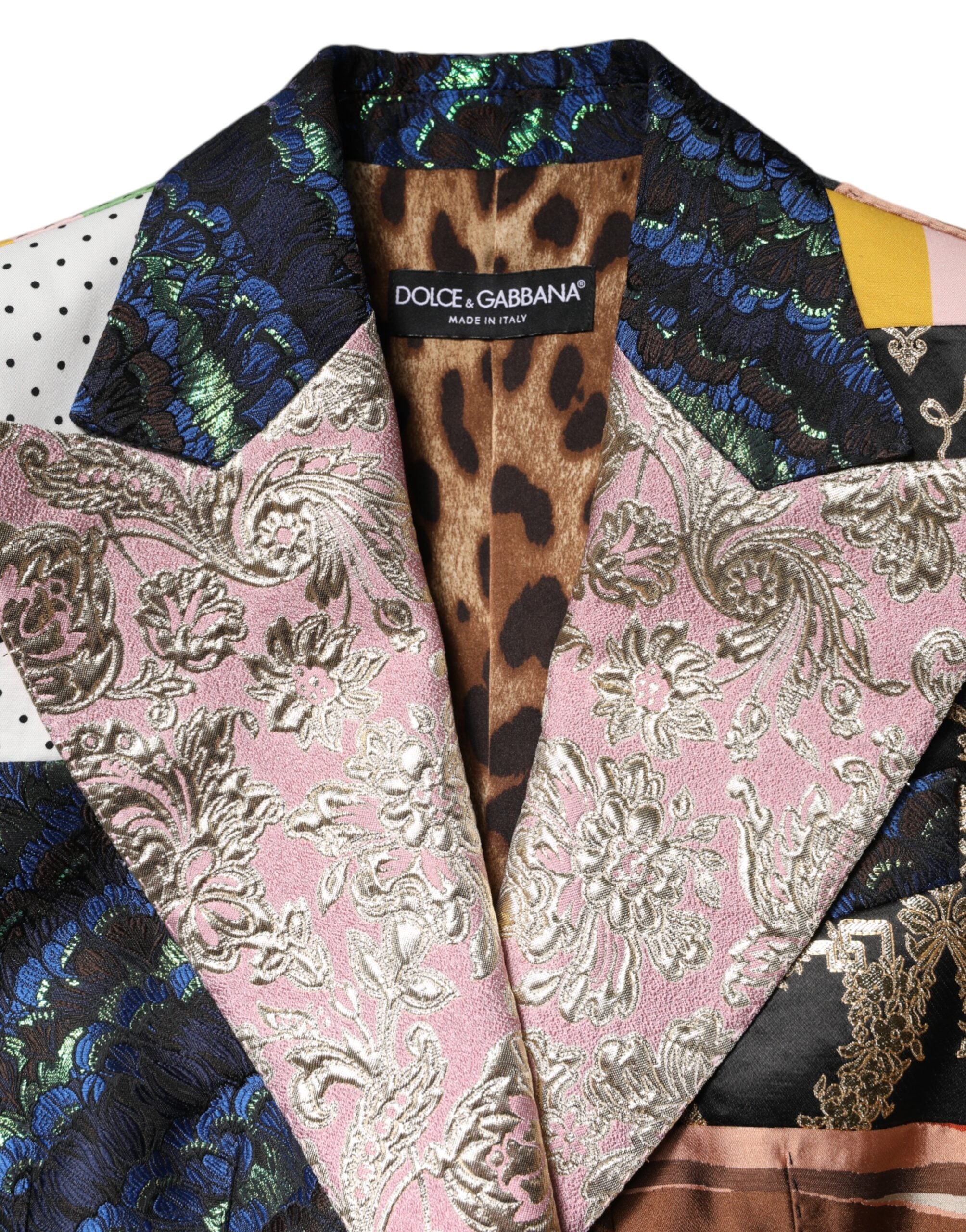 Dolce & Gabbana Multicolor Floral Patchwork Jacquard Jacket-7
