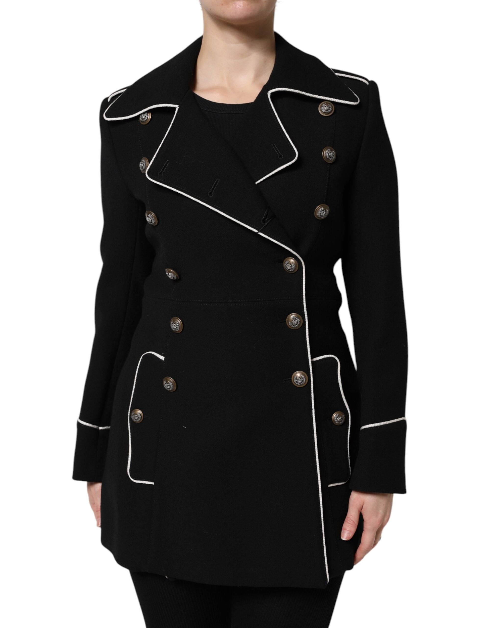 Dolce & Gabbana Black double-breasted wool blazer-2