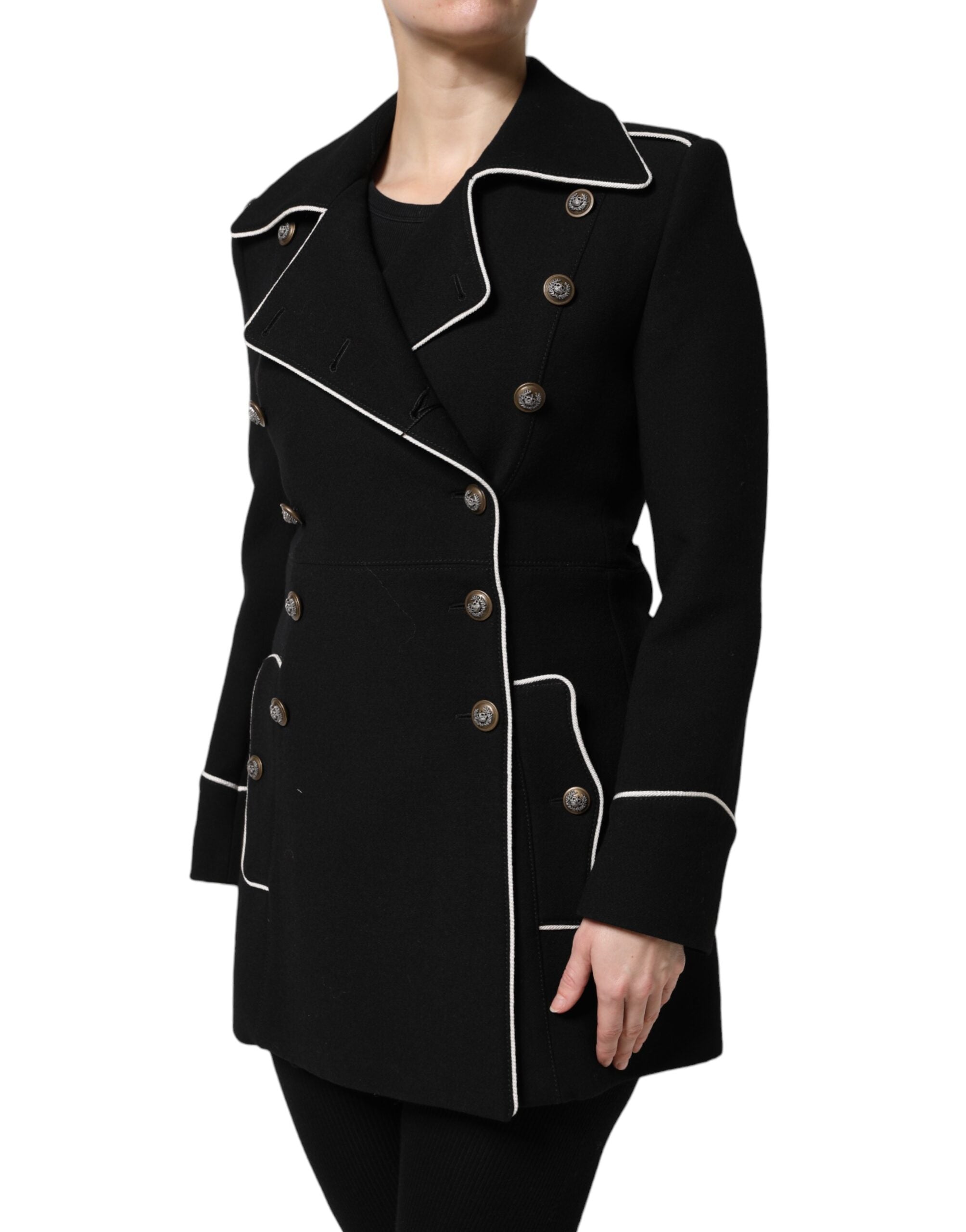 Dolce & Gabbana Black double-breasted wool blazer-3