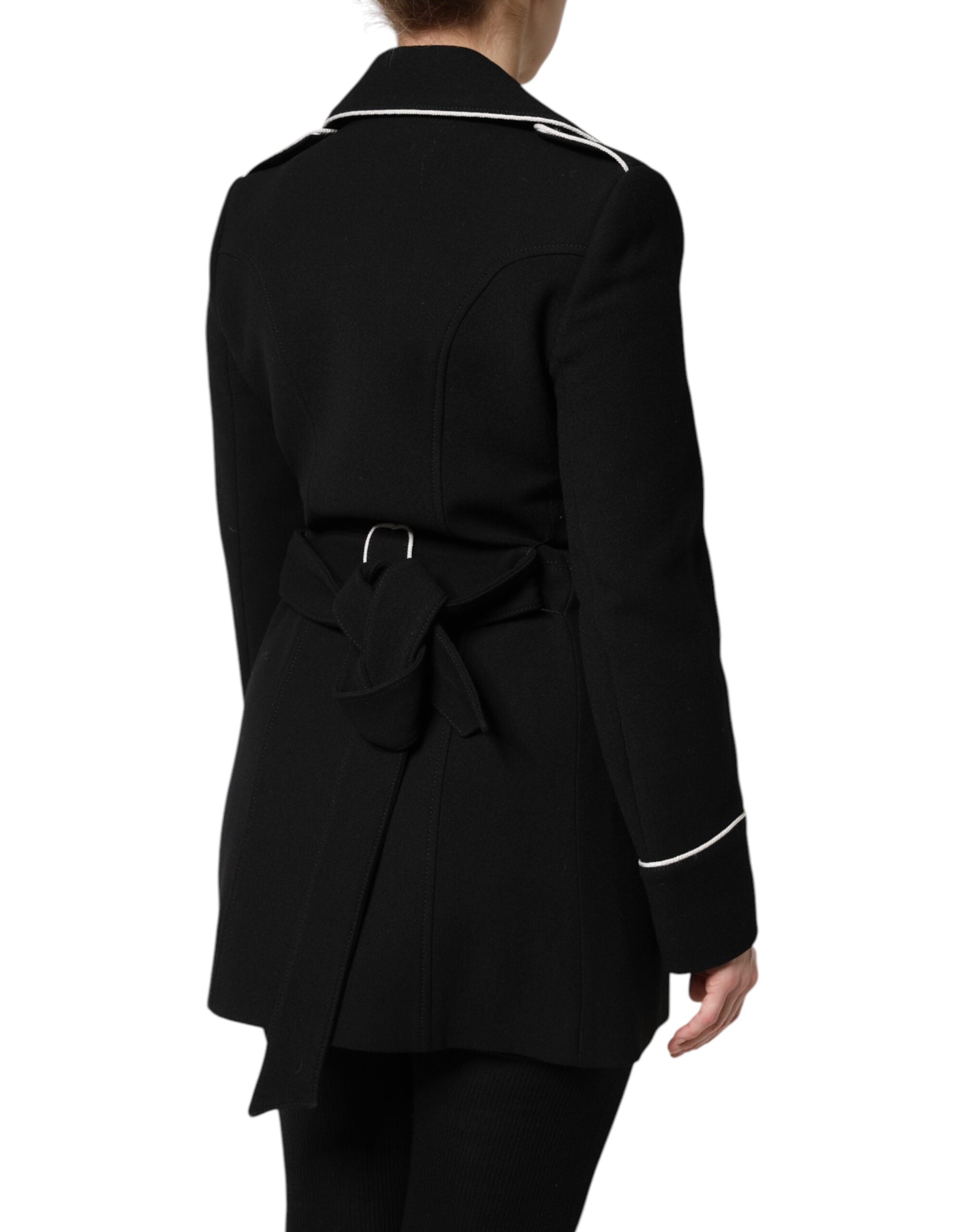 Dolce & Gabbana Black double-breasted wool blazer-5