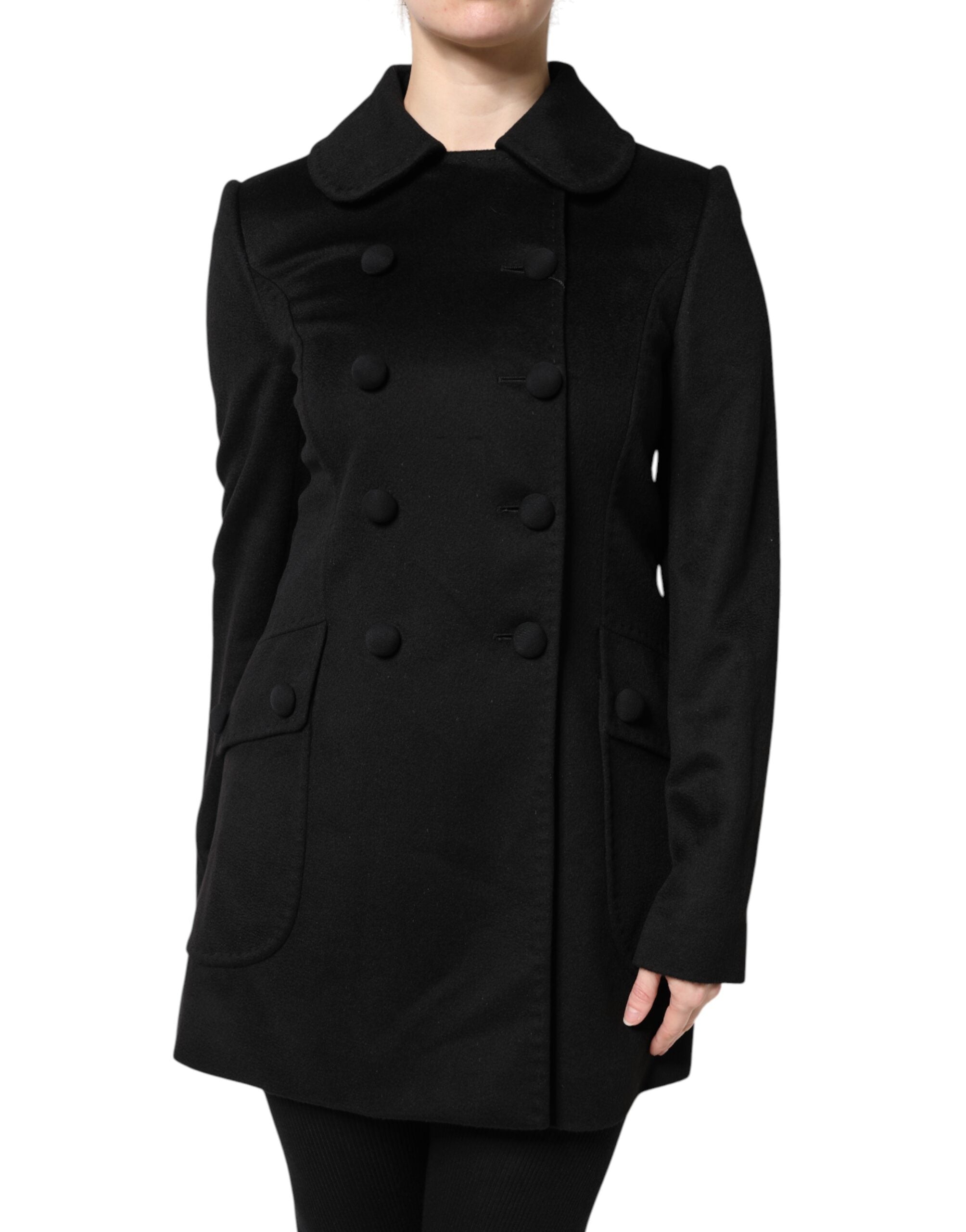 Dolce & Gabbana Chaqueta tipo blazer de lana negra Sartoria Italiano-2