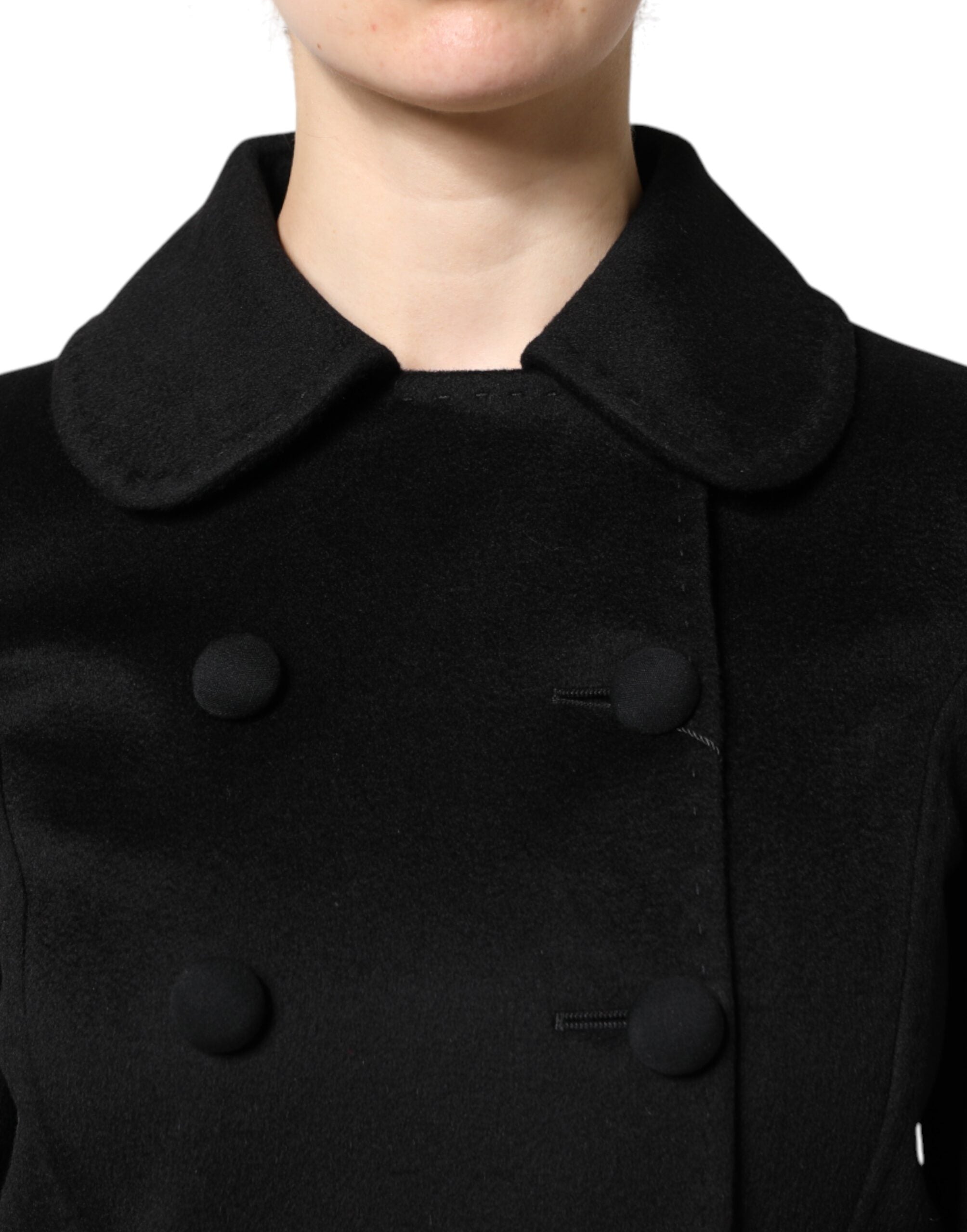 Dolce & Gabbana Chaqueta tipo blazer de lana negra Sartoria Italiano-6
