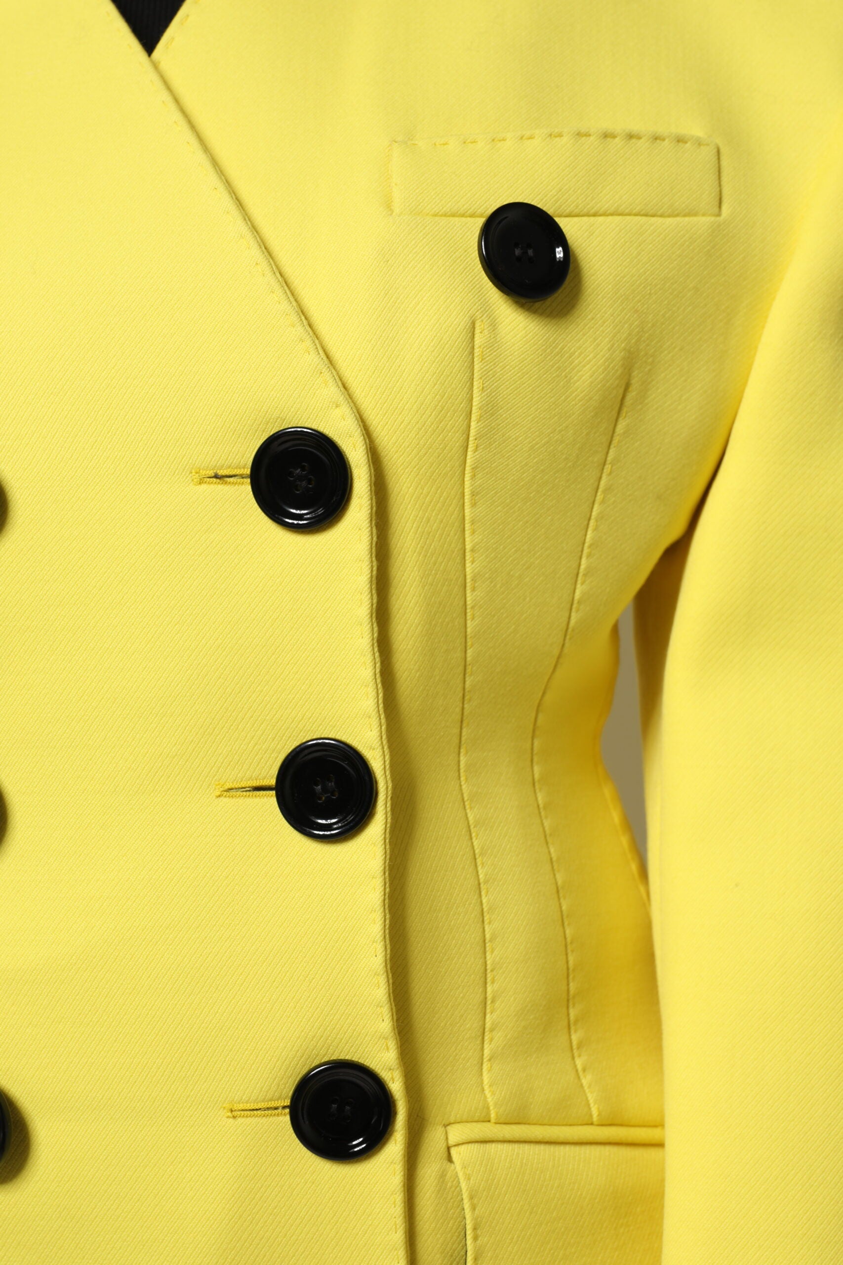 Dolce & Gabbana Yellow Double-Breasted Trench Coat Jacket-6