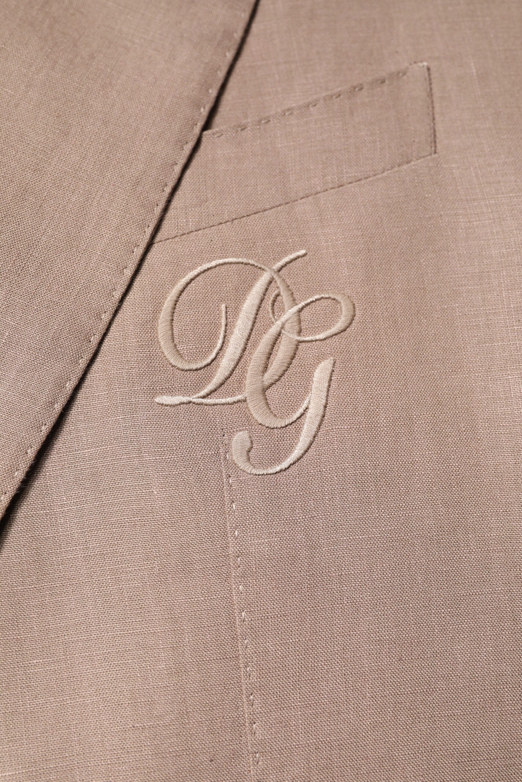Dolce & Gabbana Beige TAORMINA Einreihiger Mantel Blazer-6