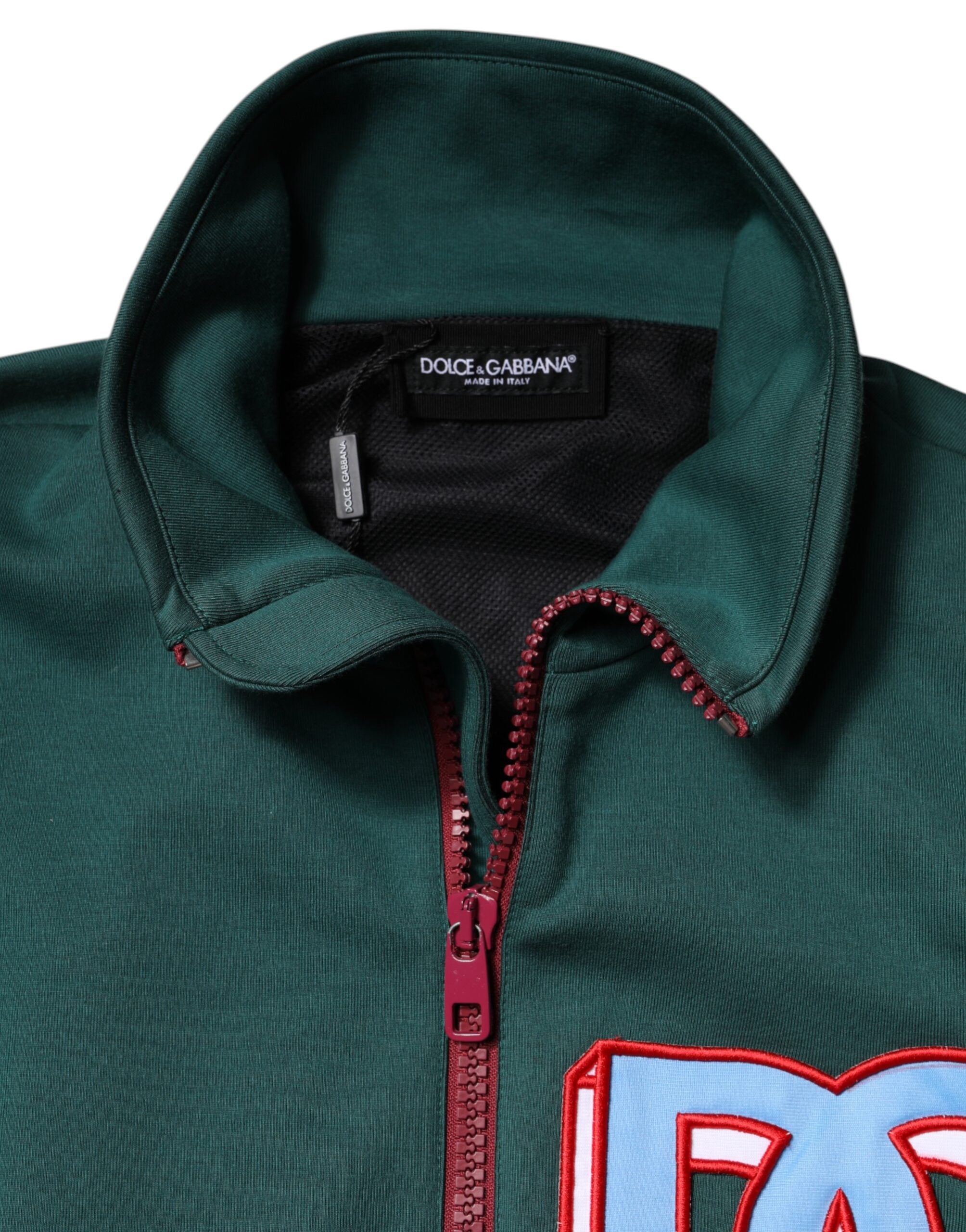 Dolce & Gabbana Multicolor Cotton Logo Full Zip Jacket-4
