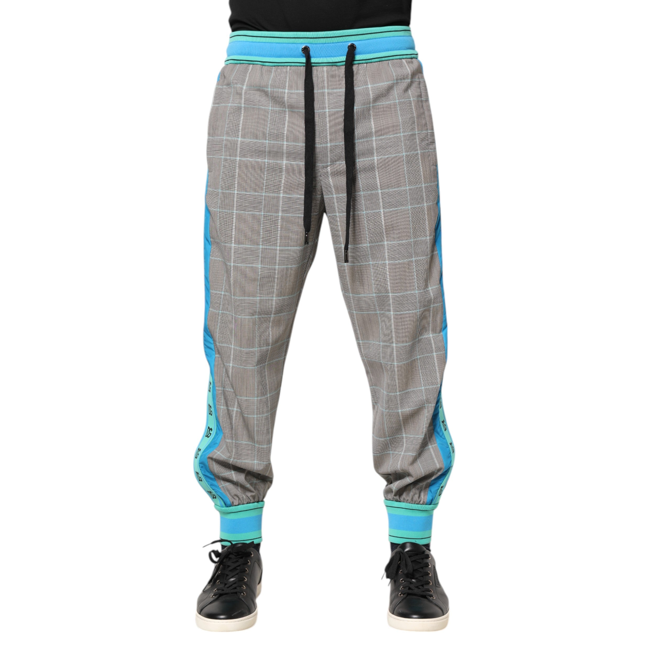 Dolce & Gabbana Multicolor Baumwolle Männer Jogger Sweatpants Hosen-2