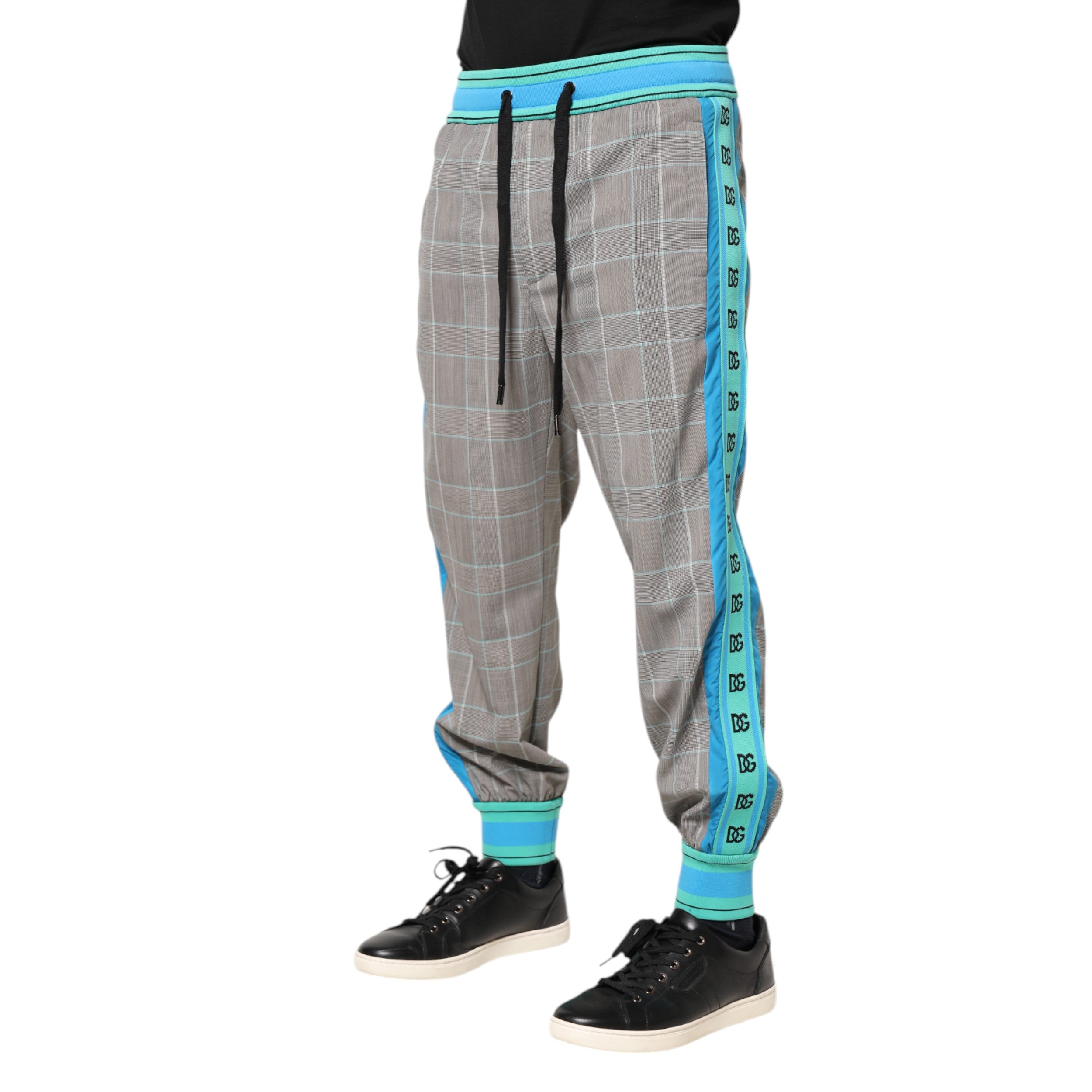 Dolce & Gabbana Multicolor Baumwolle Männer Jogger Sweatpants Hosen-3
