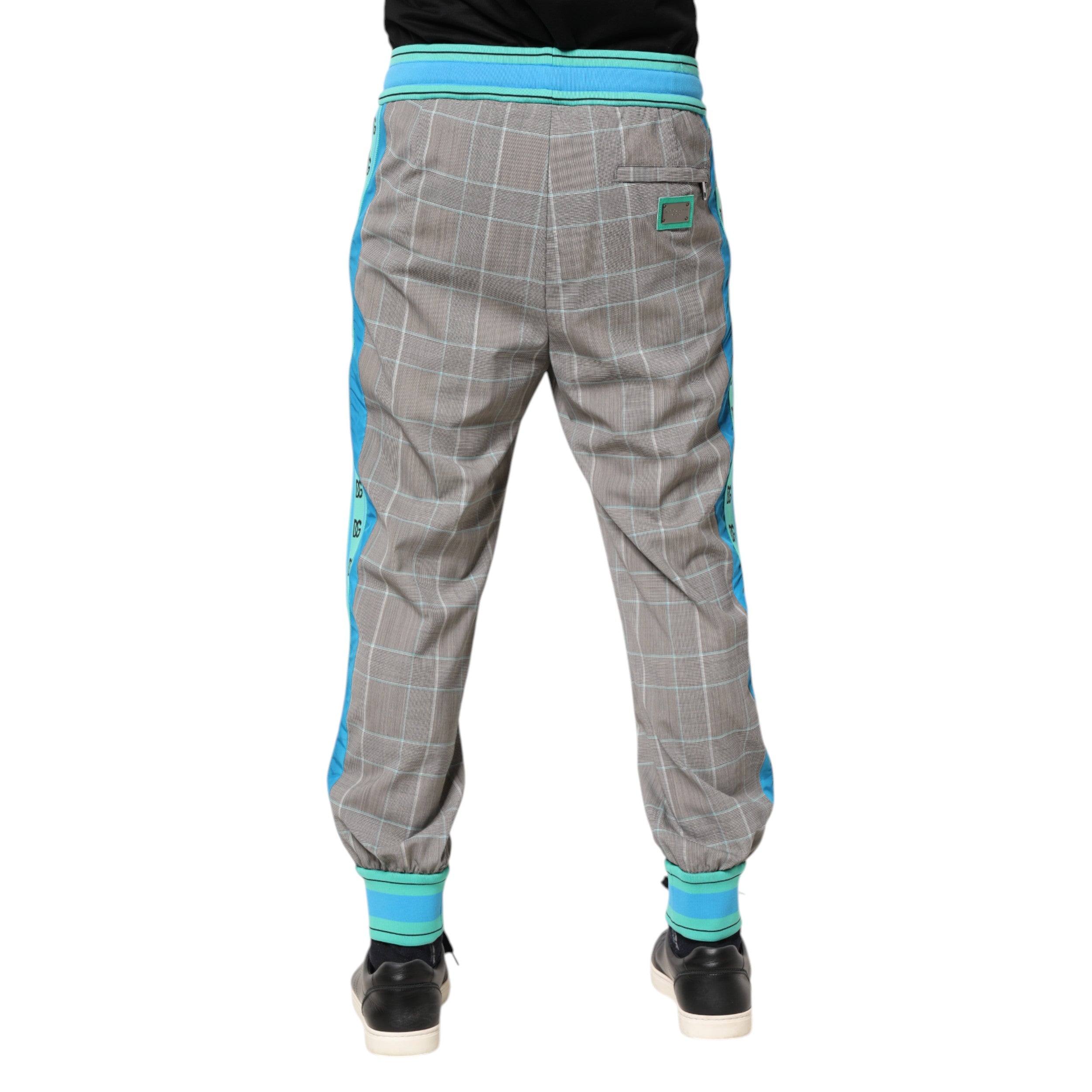 Dolce & Gabbana Multicolor Baumwolle Männer Jogger Sweatpants Hosen-4