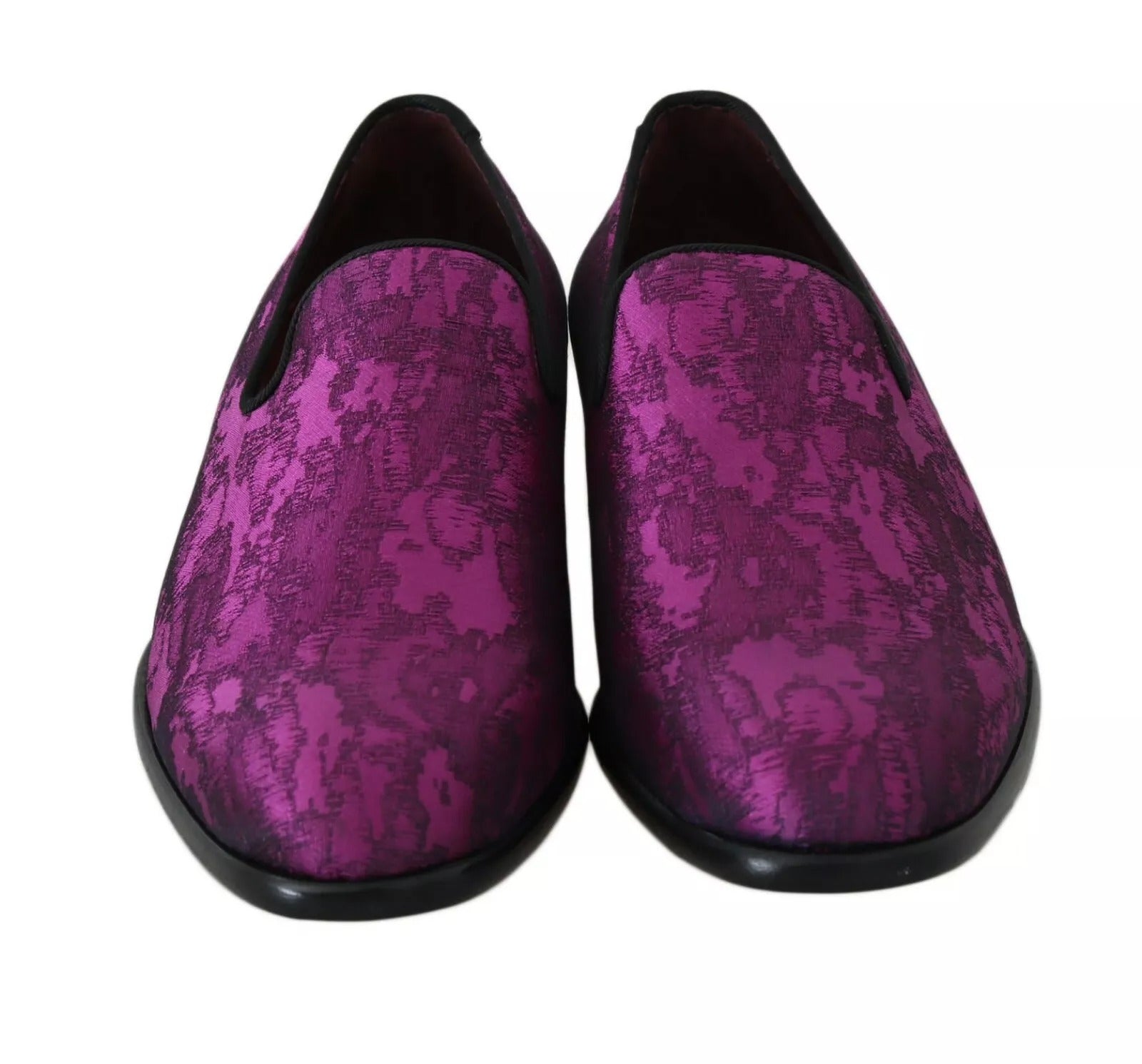 Mocasines de vestir con jacquard lila de Dolce & Gabbana-4