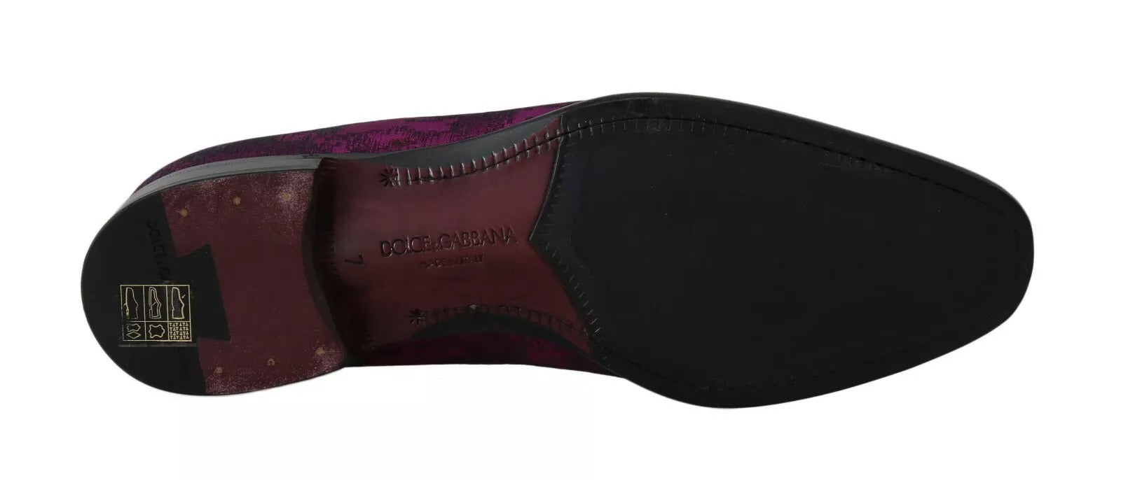Mocasines de vestir con jacquard lila de Dolce & Gabbana-6