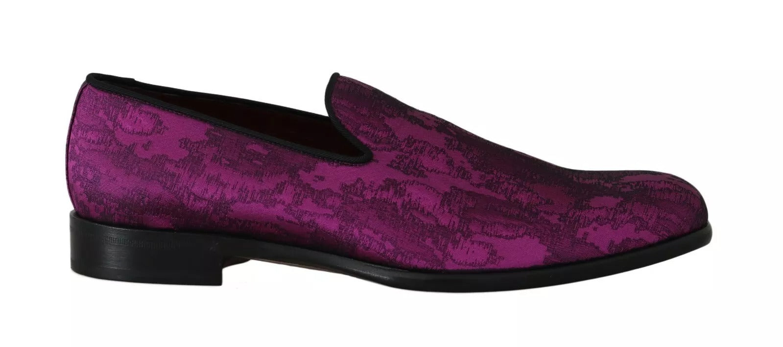Mocasines de vestir con jacquard lila de Dolce & Gabbana-1