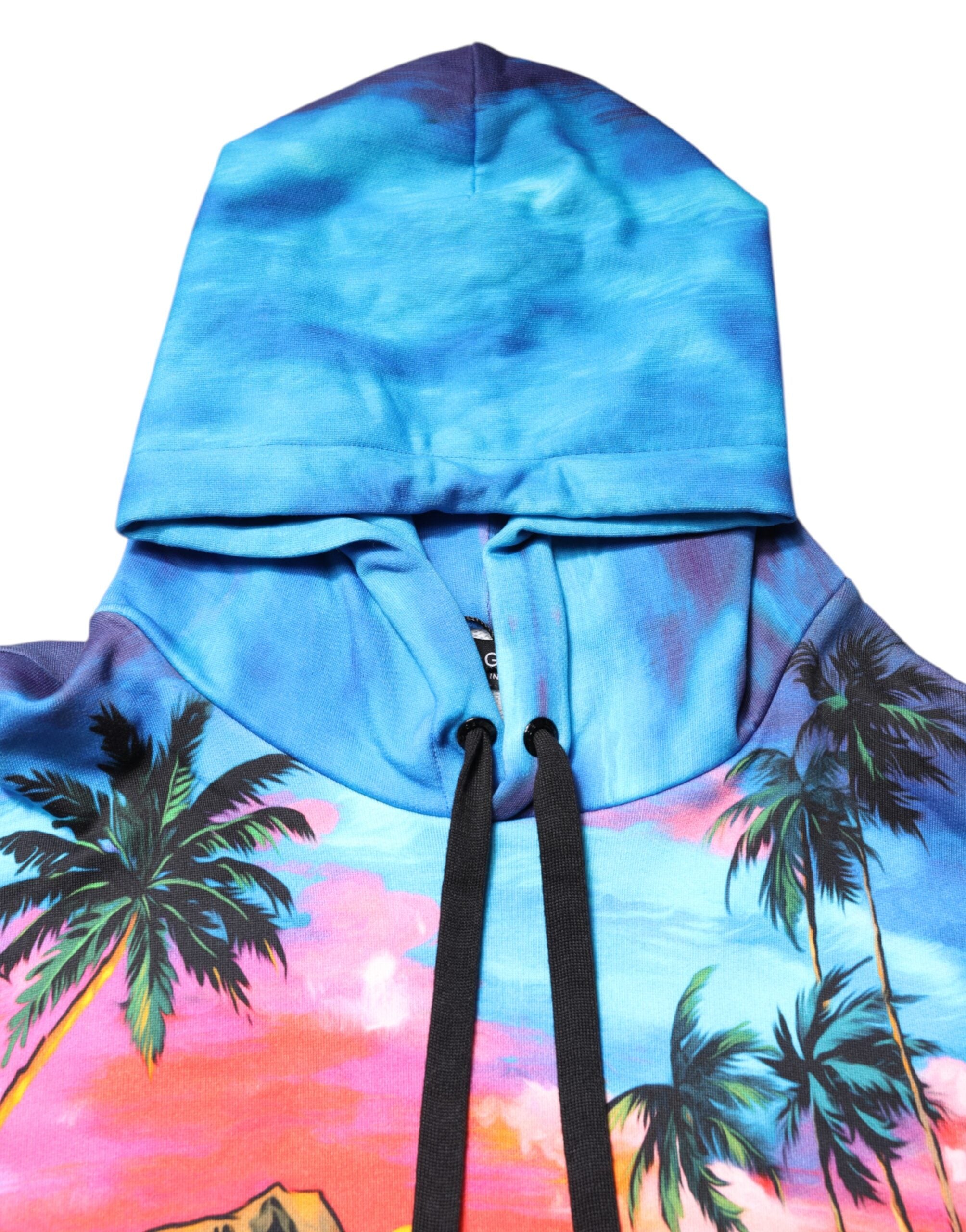 Dolce & Gabbana Multicolor Print Hooded Sweatshirt Pullover-5