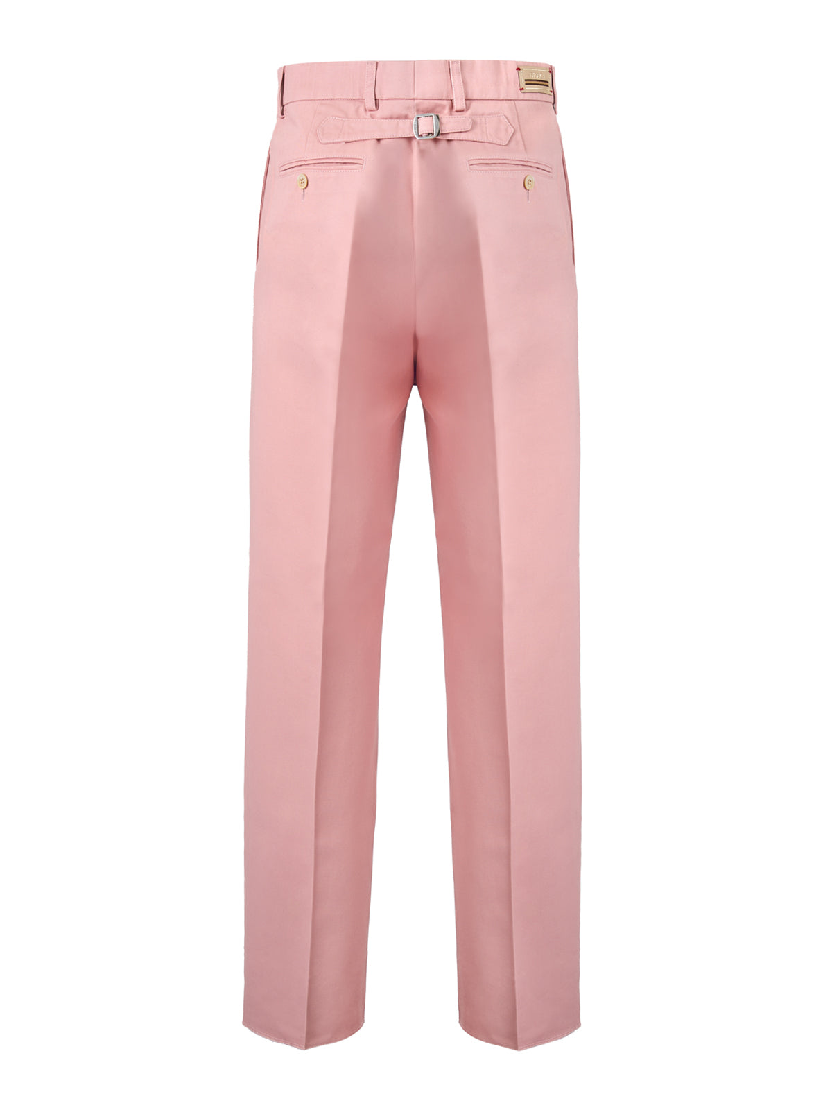 Gucci light pink cotton trousers-1