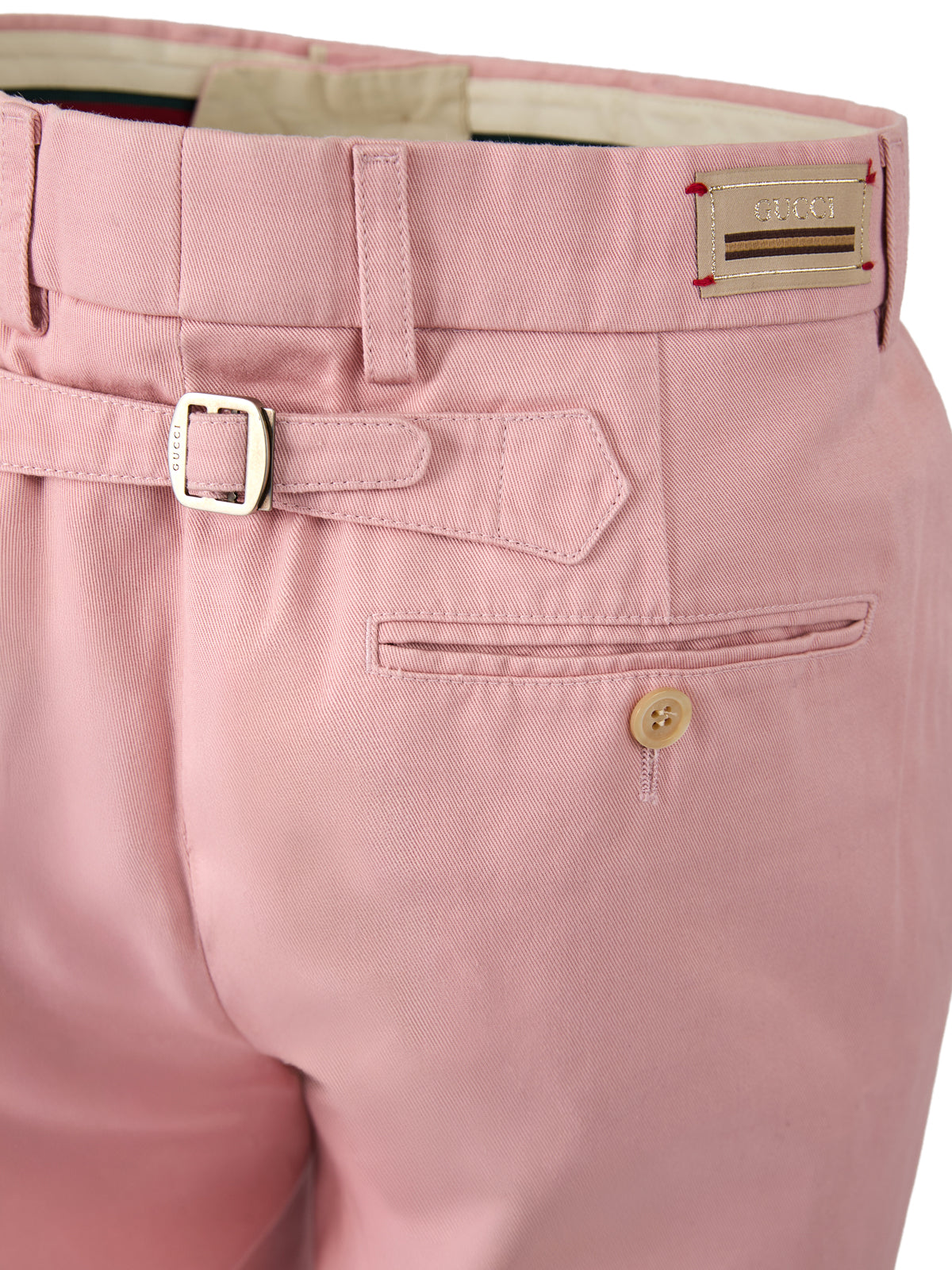 Gucci light pink cotton trousers-2