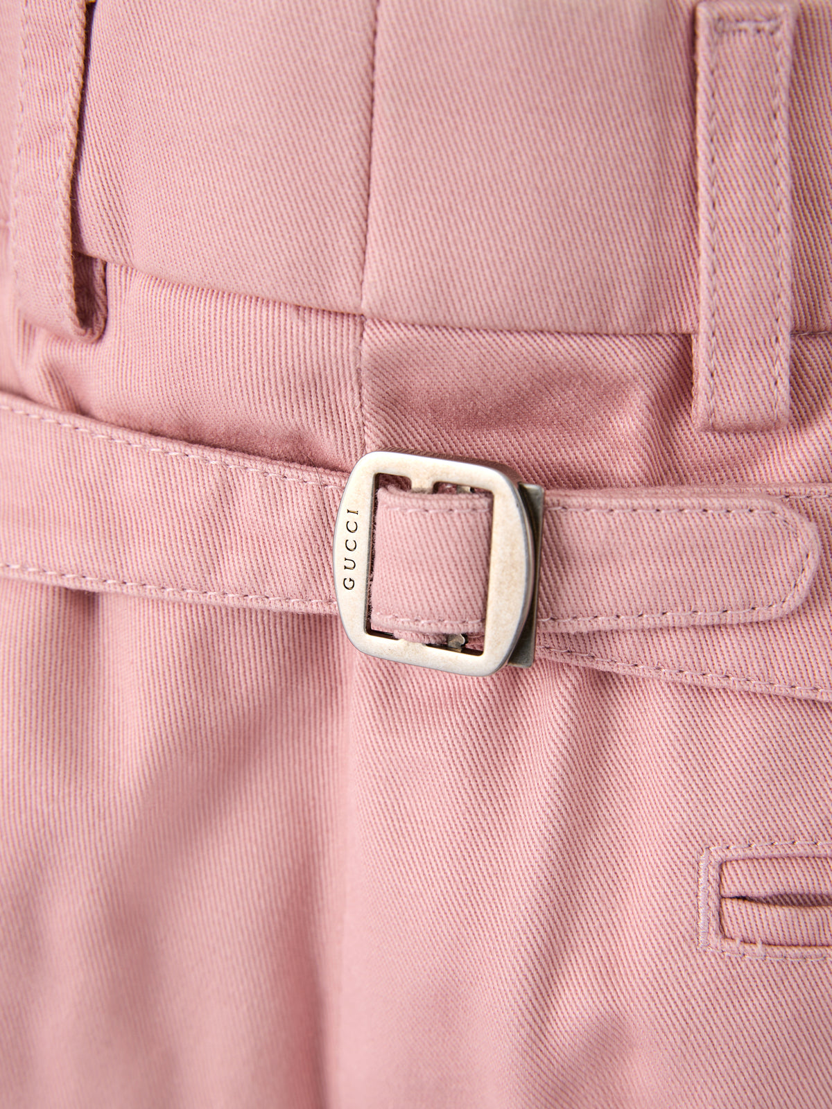 Gucci light pink cotton trousers-3
