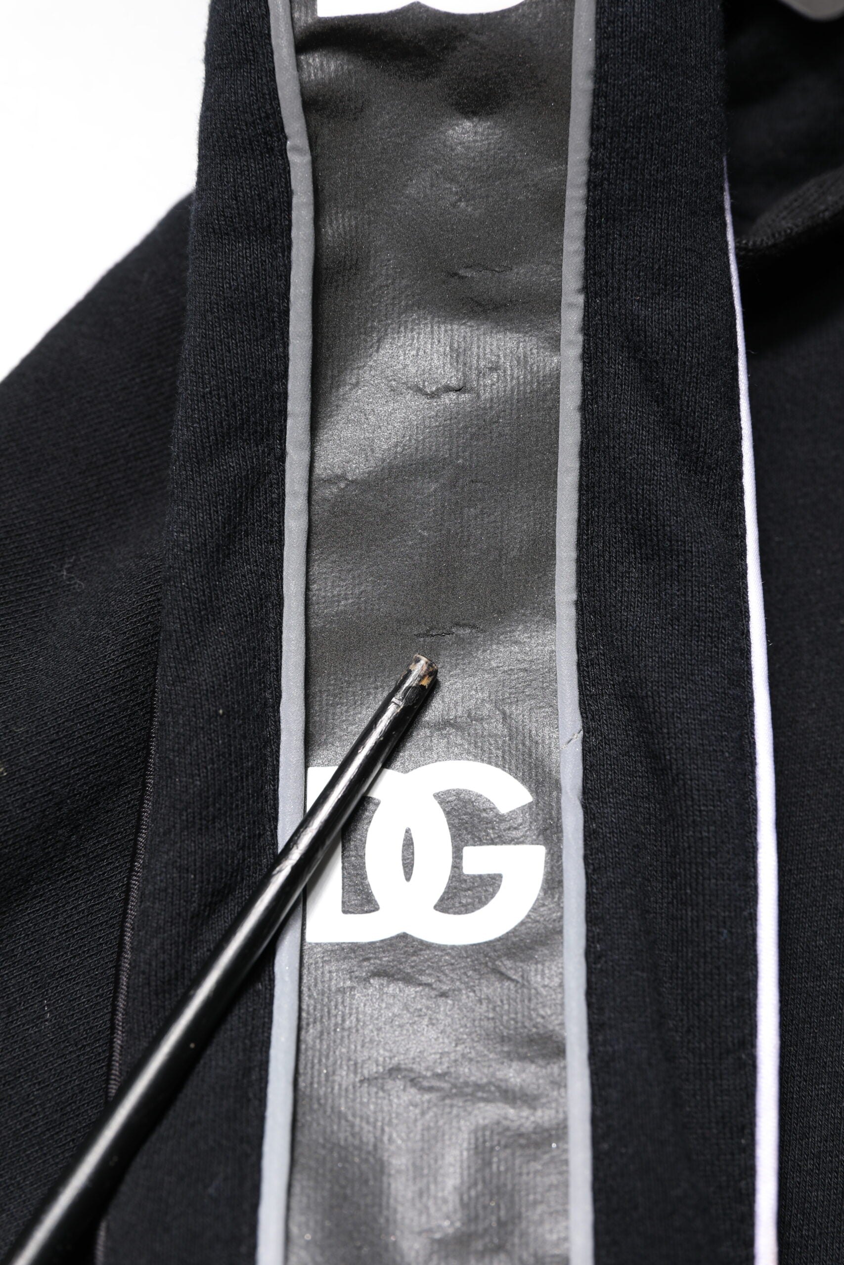 Dolce & Gabbana Black Cotton Logo Hooded Sweatshirt Pullover-7