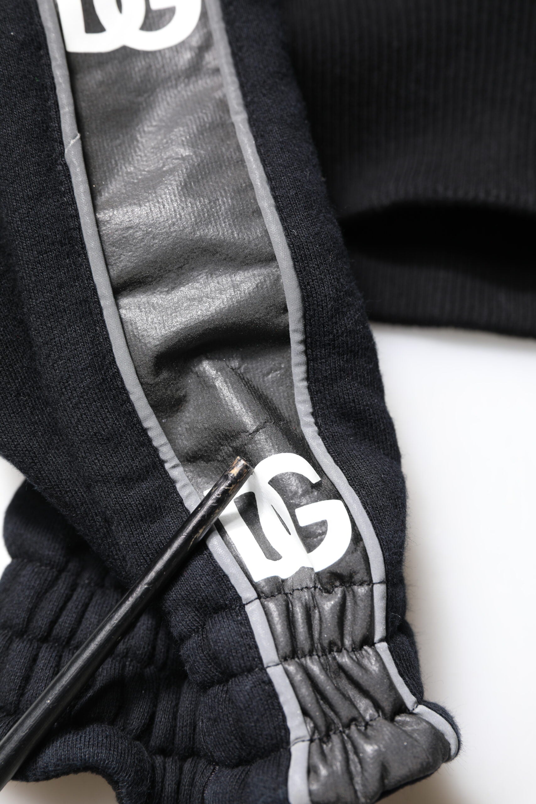 Dolce & Gabbana Black Cotton Logo Hooded Sweatshirt Pullover-8