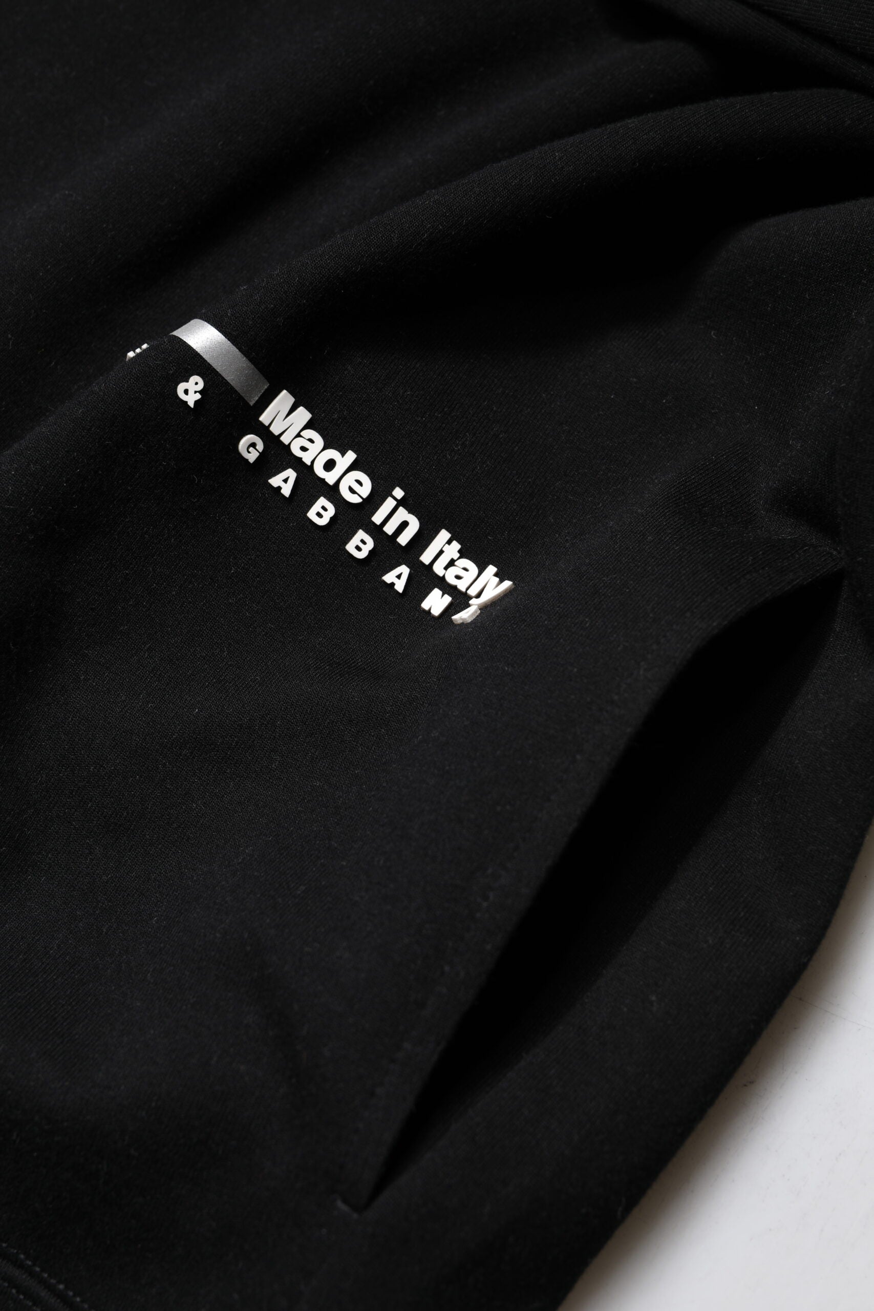 Dolce & Gabbana Black Logo Knit Sweater in Cotton-5