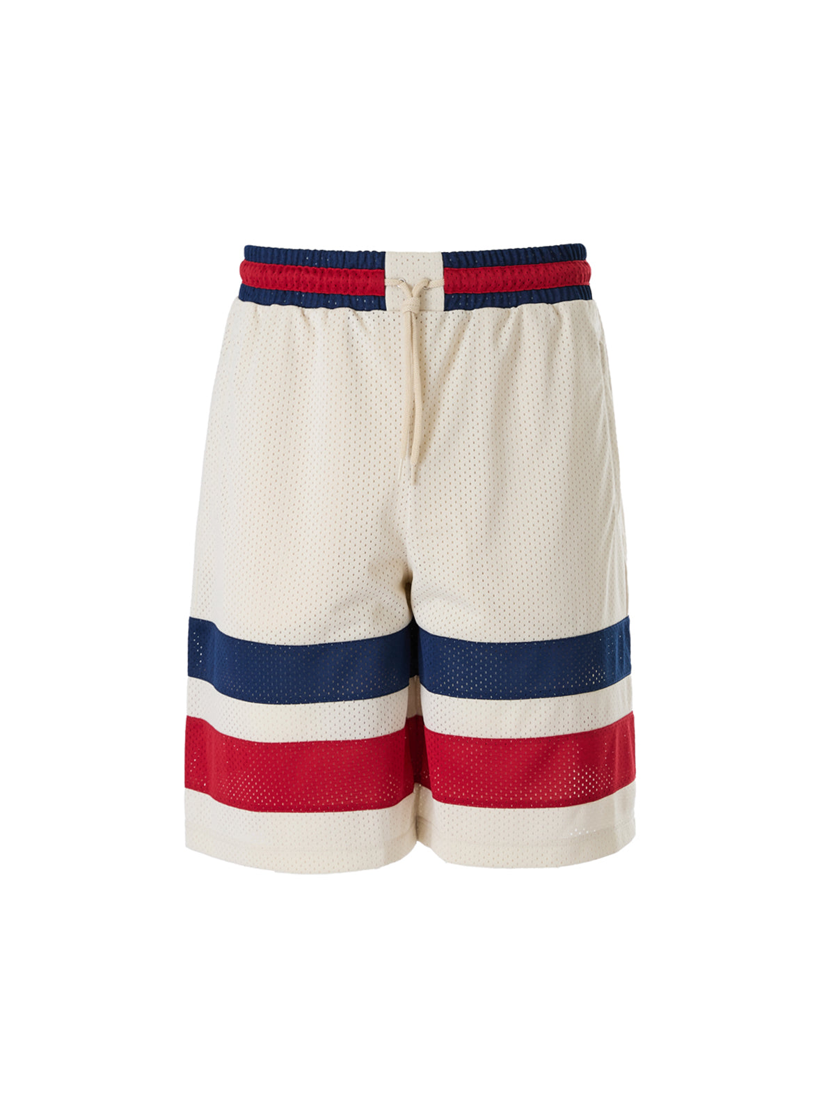 Gucci Cream Polyester Logo Shorts-4