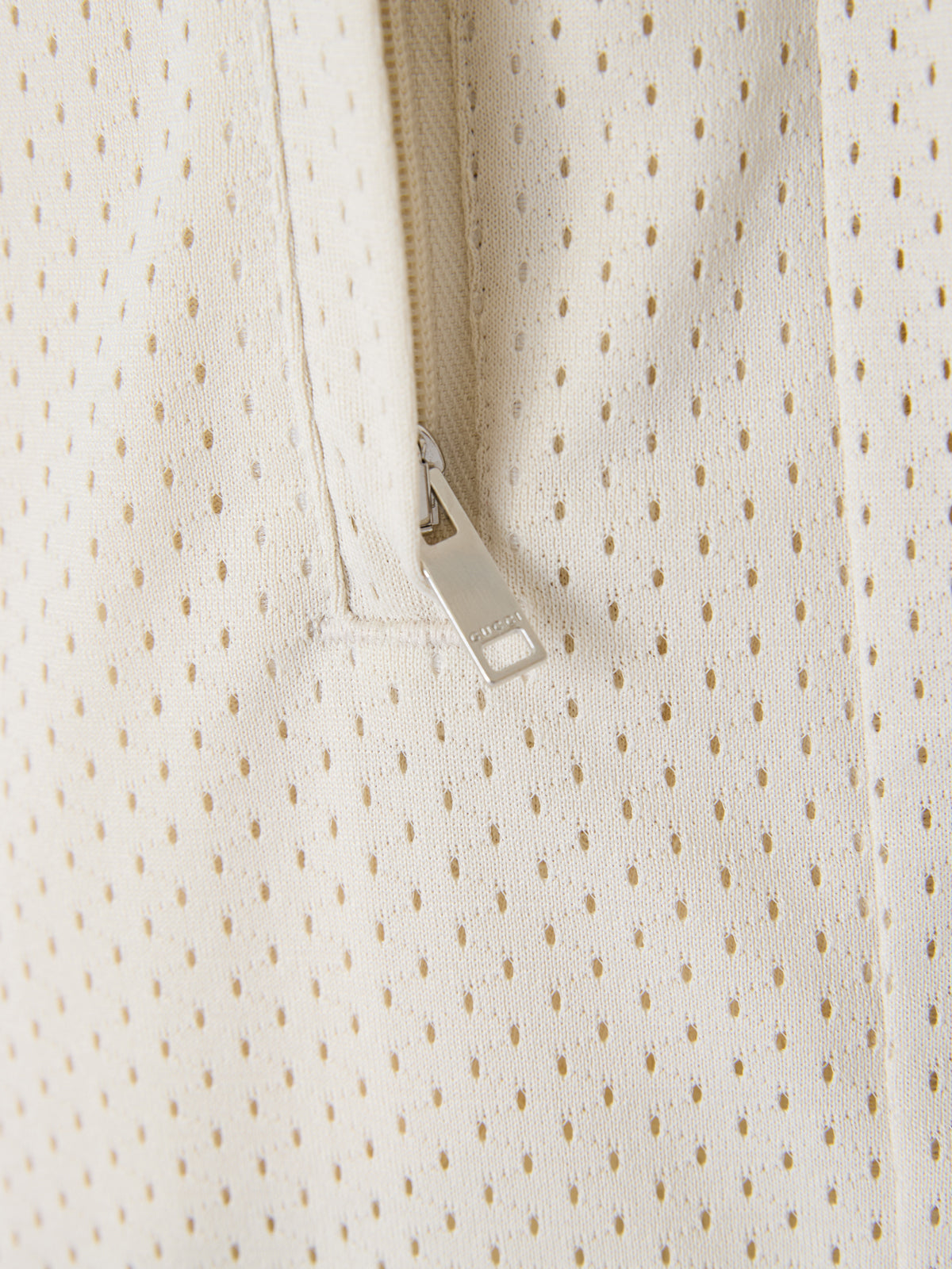 Gucci Cream Polyester Logo Shorts-5