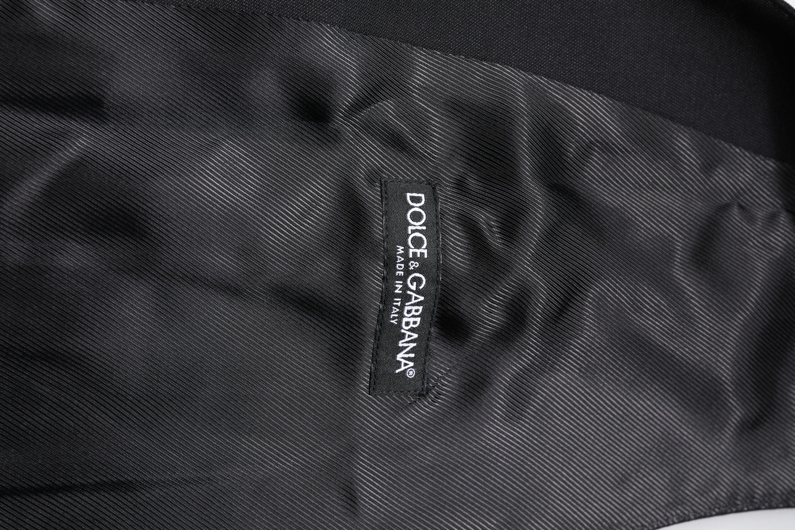 Dolce & Gabbana Black Wool Vest Dress Formal Vest-6