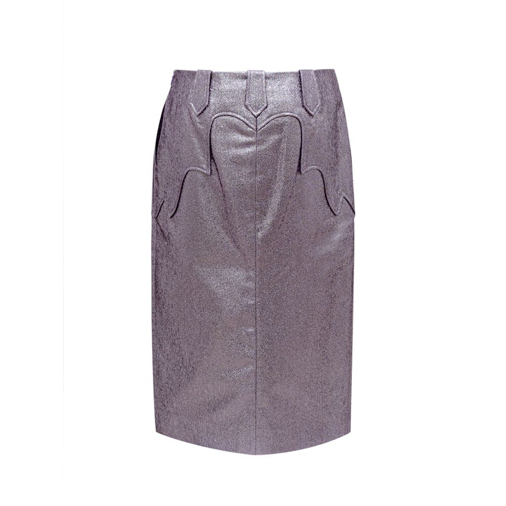 Tom Ford Purple Polyamide Midi Skirt-2