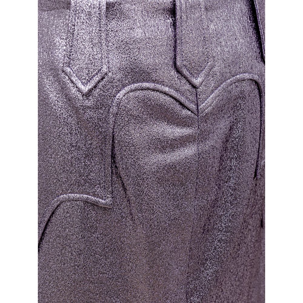 Tom Ford Purple Polyamide Midi Skirt-4