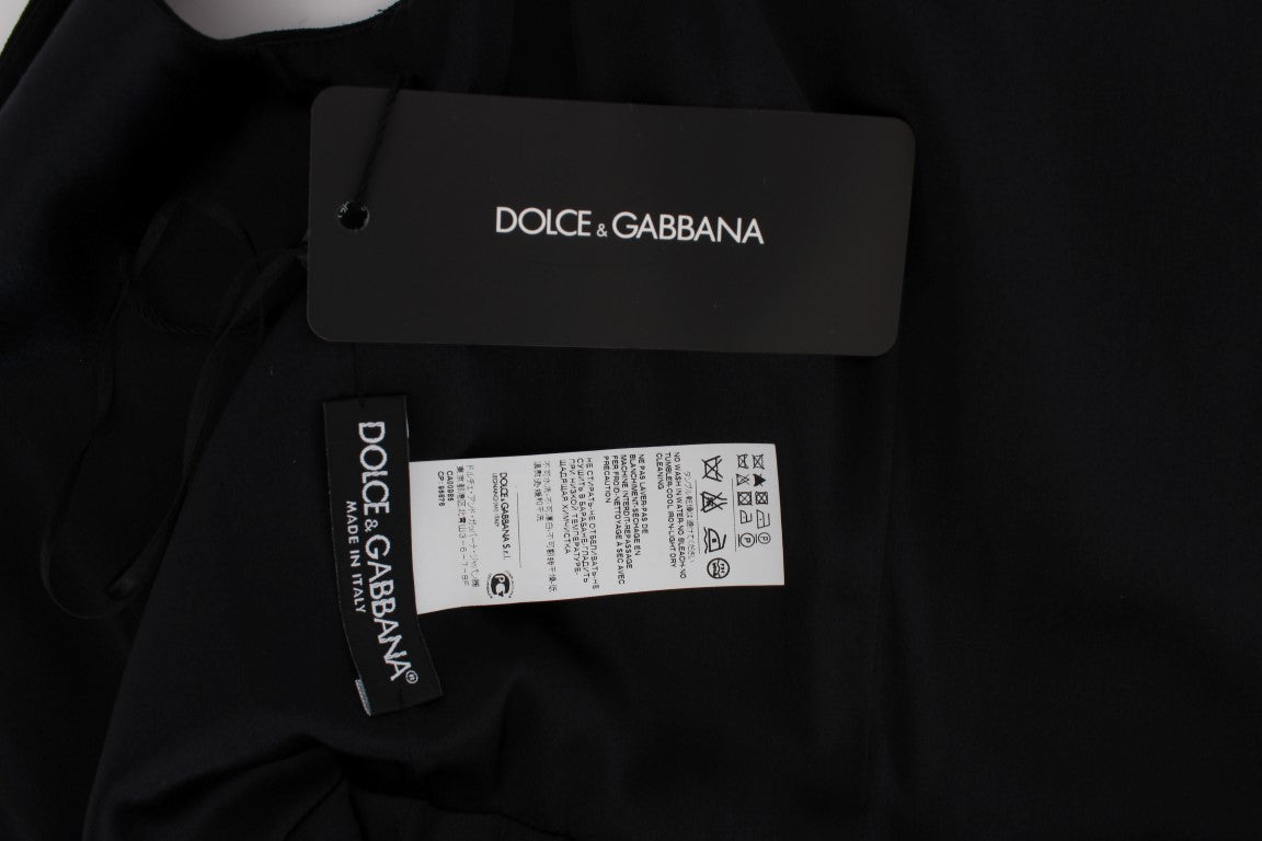 Dolce & Gabbana Rosa geblümtes langes Maxikleid mit Etui-7