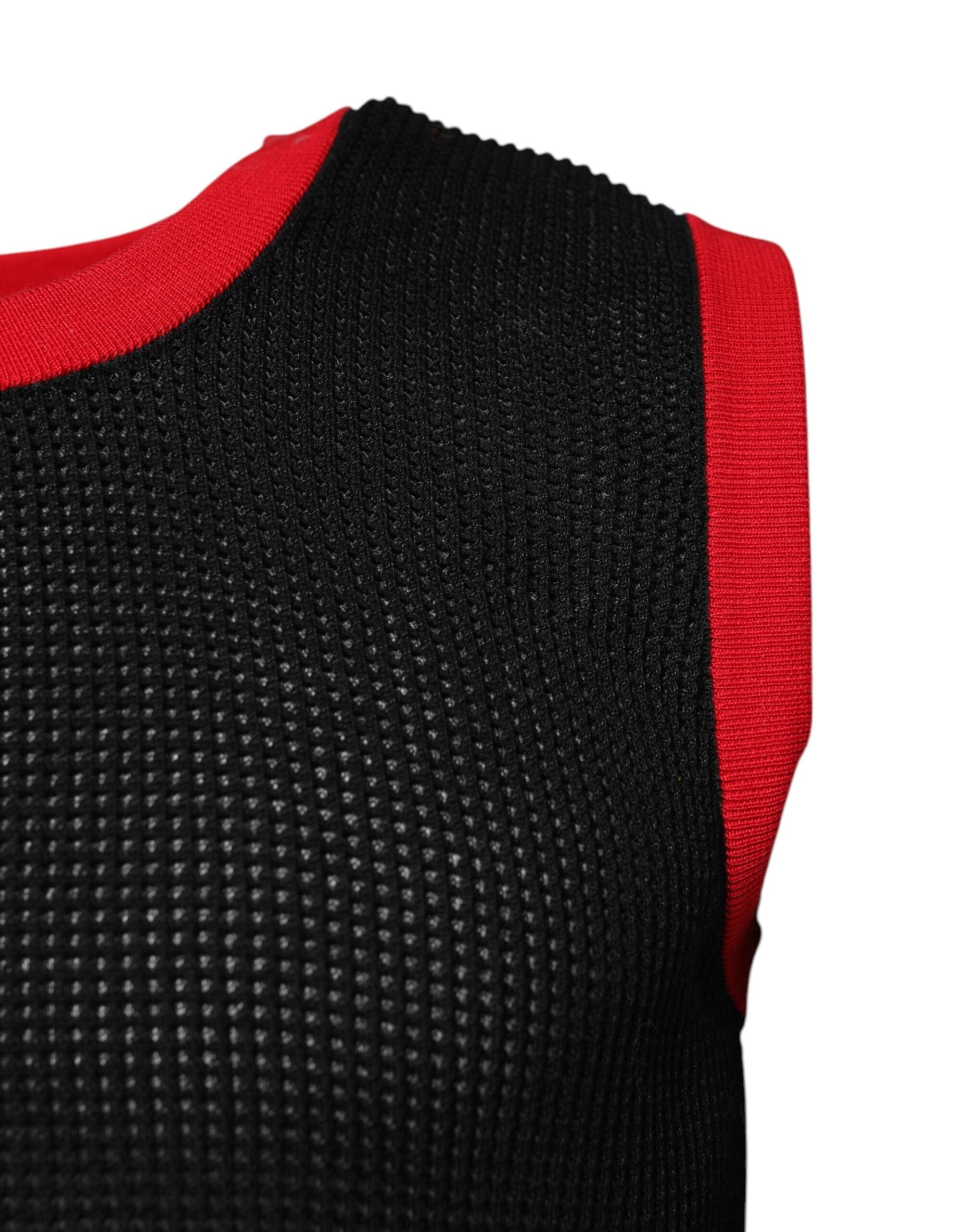 Camiseta Dolce & Gabbana de algodón negra con cuello redondo y corte ajustado-3