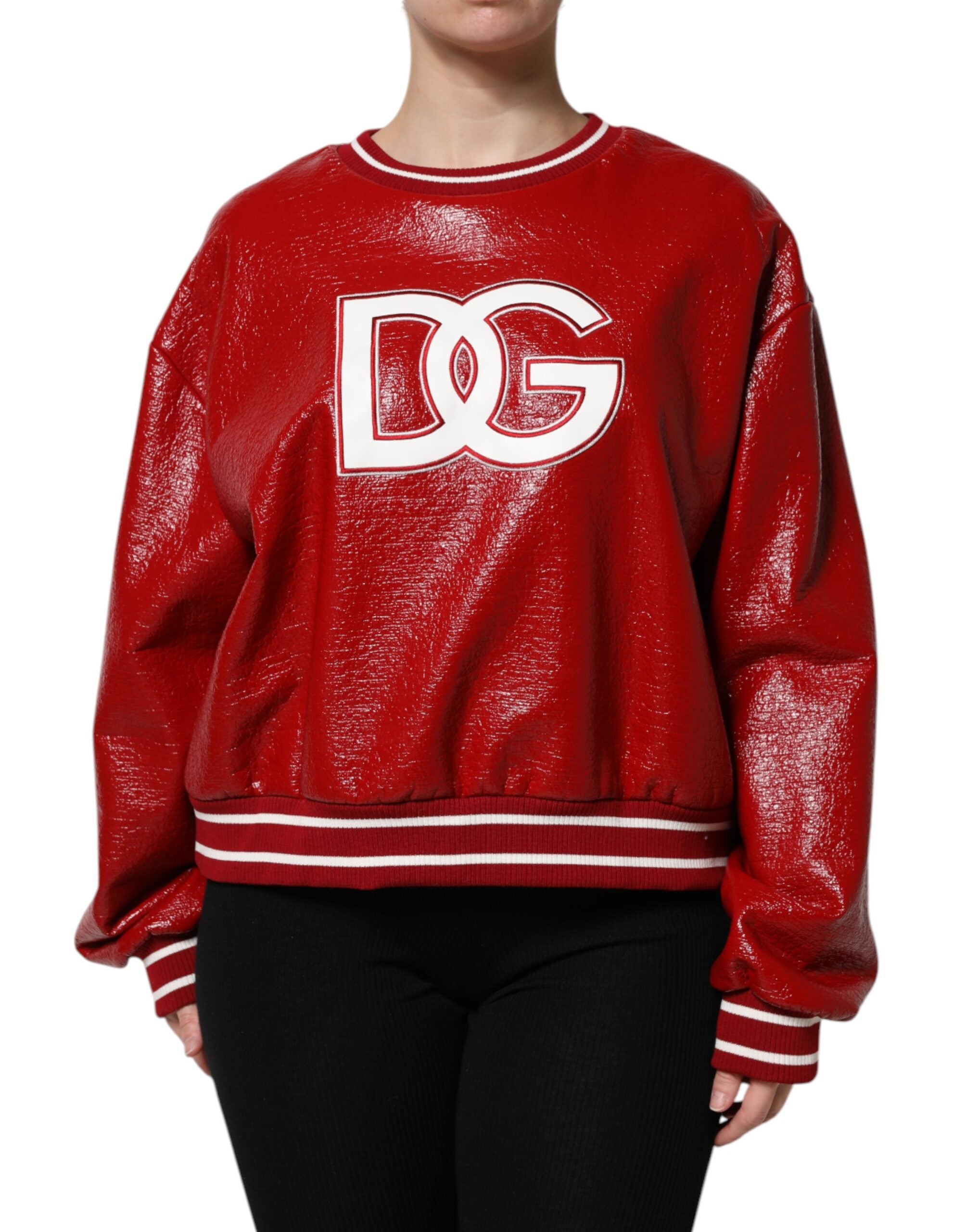 Dolce & Gabbana Roter Pullover mit DGLogo-Stickerei aus Wolle-2