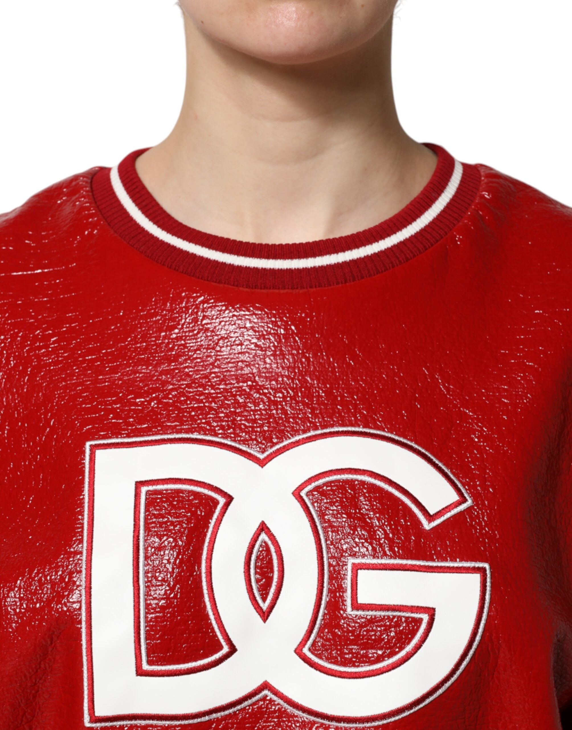 Dolce & Gabbana Roter Pullover mit DGLogo-Stickerei aus Wolle-5