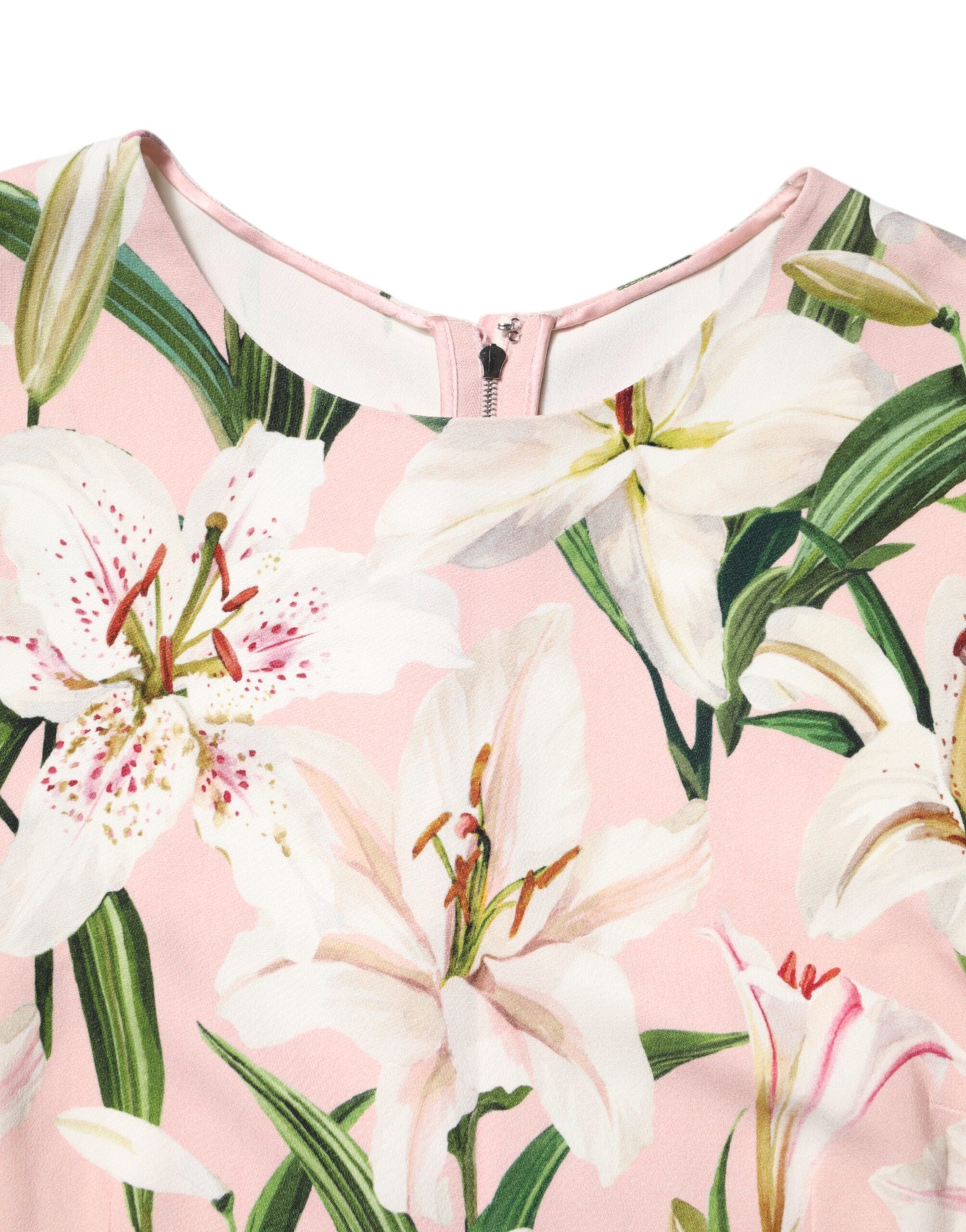 Dolce & Gabbana Mehrfarbiges Tank-Top mit Blumendruck und Rundhalsausschnitt-7