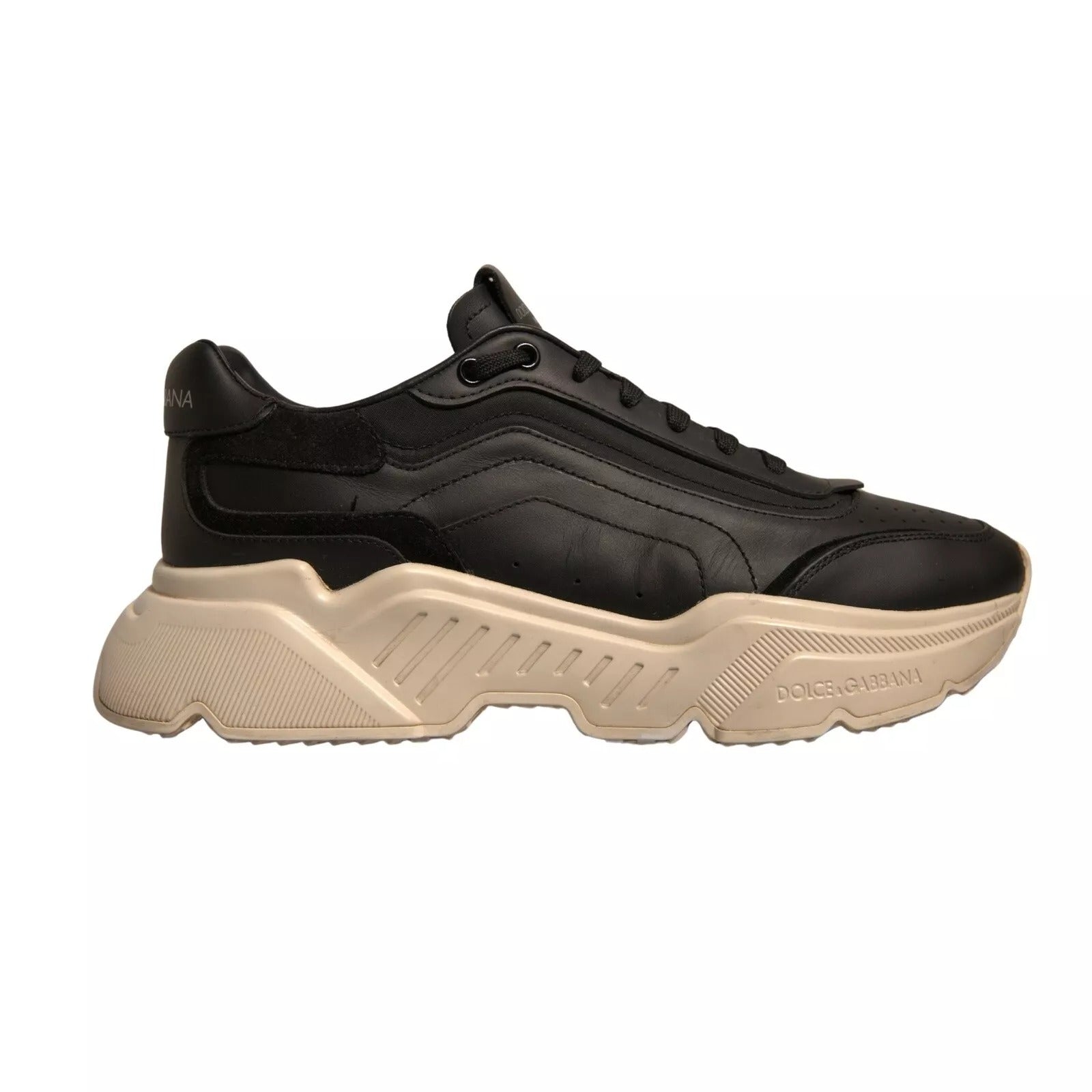 Dolce & Gabbana Schwarz Weiß Daymaster Low Top Turnschuhe Schuhe-1