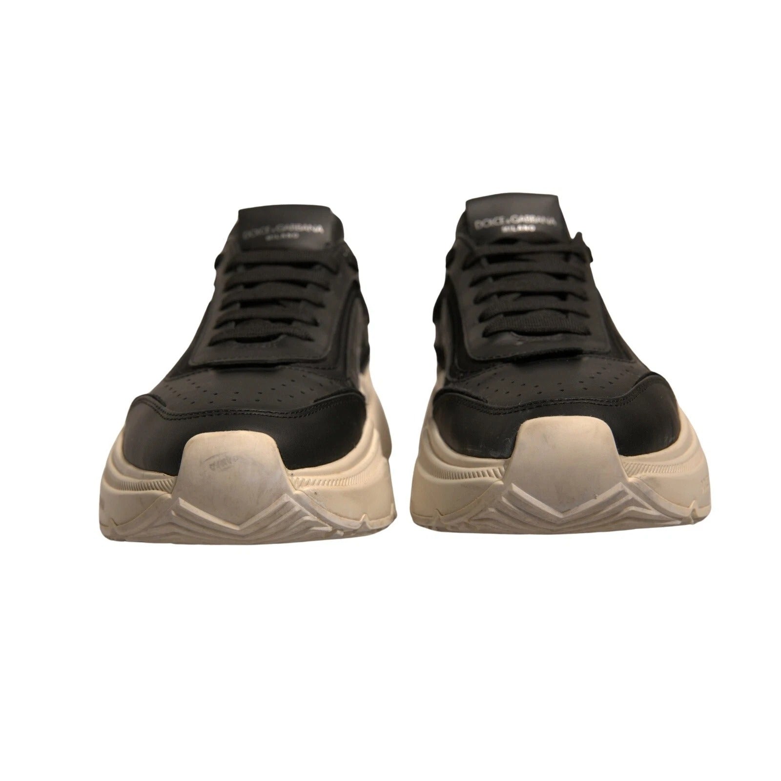 Dolce & Gabbana Schwarz Weiß Daymaster Low Top Turnschuhe Schuhe-4