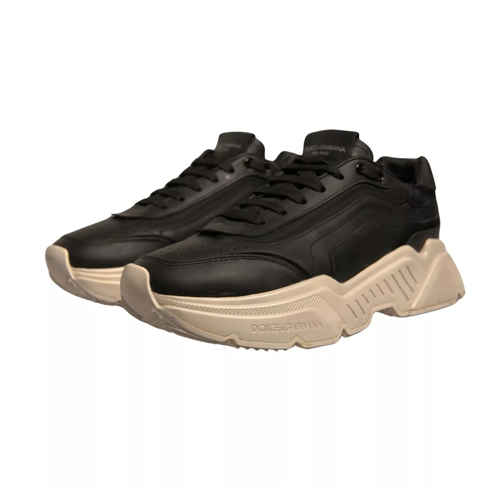 Dolce & Gabbana Schwarz Weiß Daymaster Low Top Turnschuhe Schuhe-7