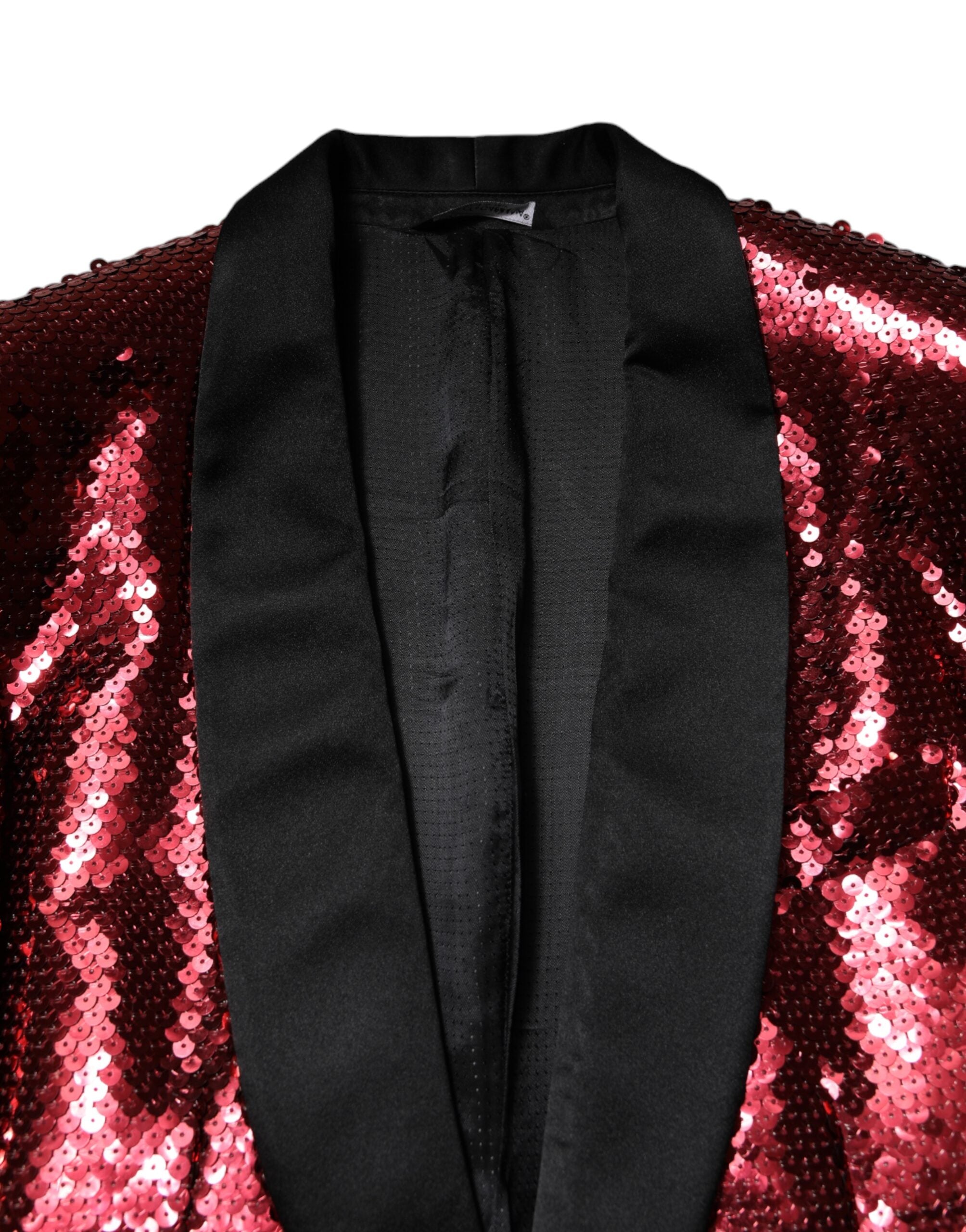 Chaqueta blazer SICILIA roja de Dolce & Gabbana con adorno de lentejuelas-5