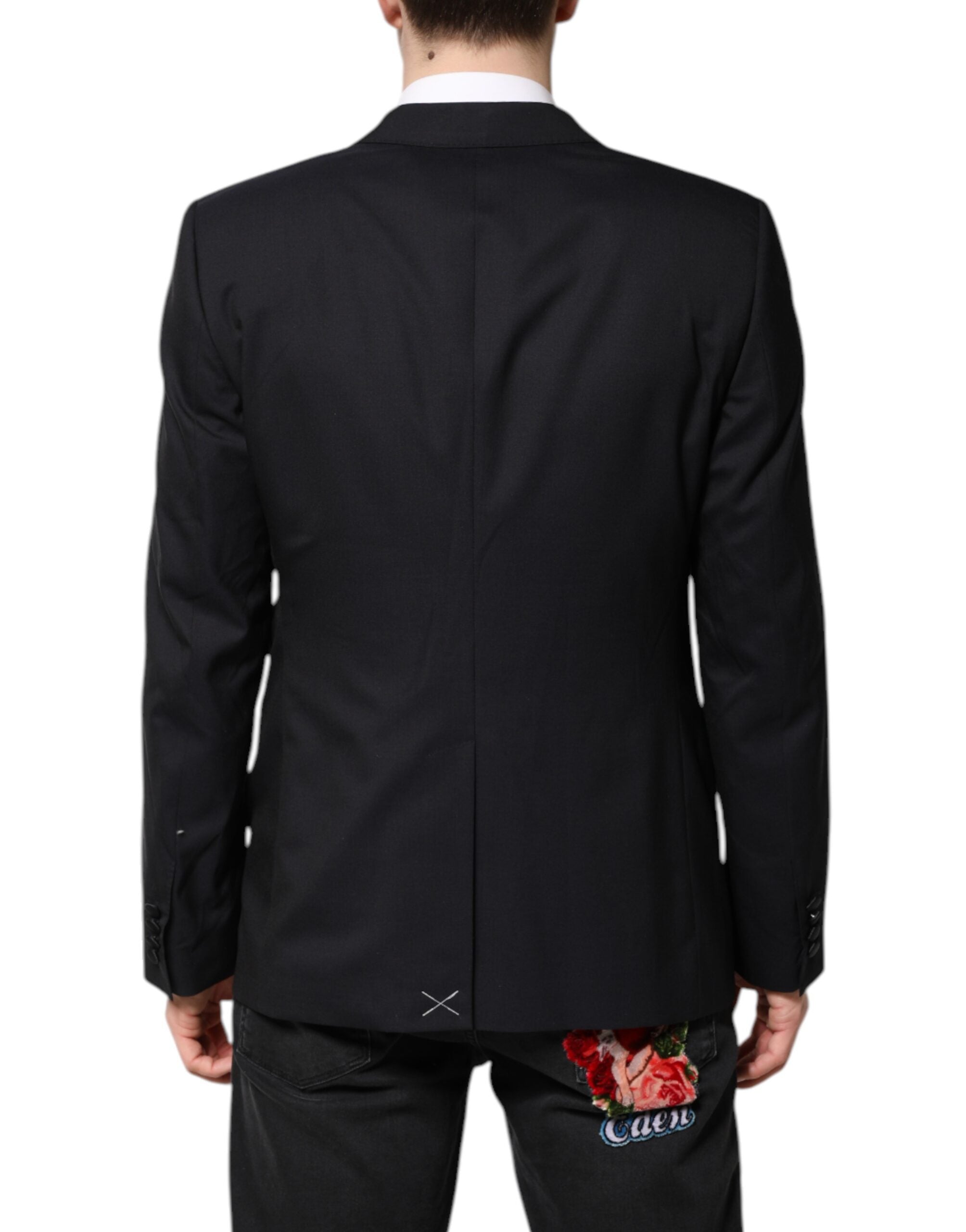 Dolce & Gabbana Dunkelblauer MARTINI Wollanzug 2 Stück Jacke-4