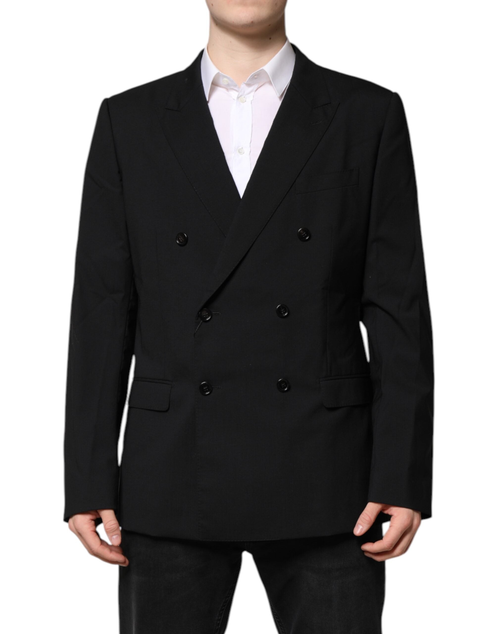 Dolce & Gabbana MARTINI Double-breasted suit jacket, black-1