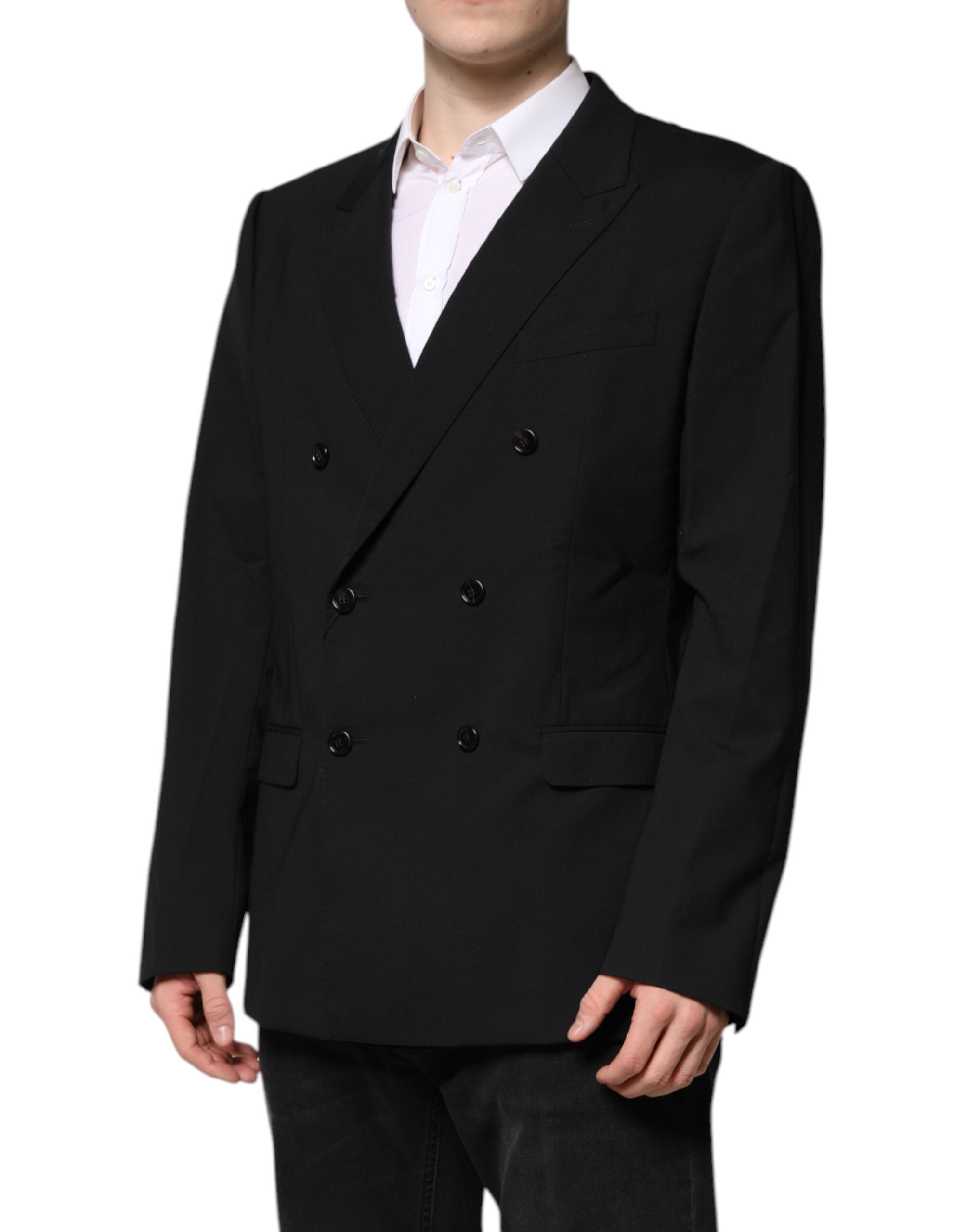 Dolce & Gabbana MARTINI Double-breasted suit jacket, black-3