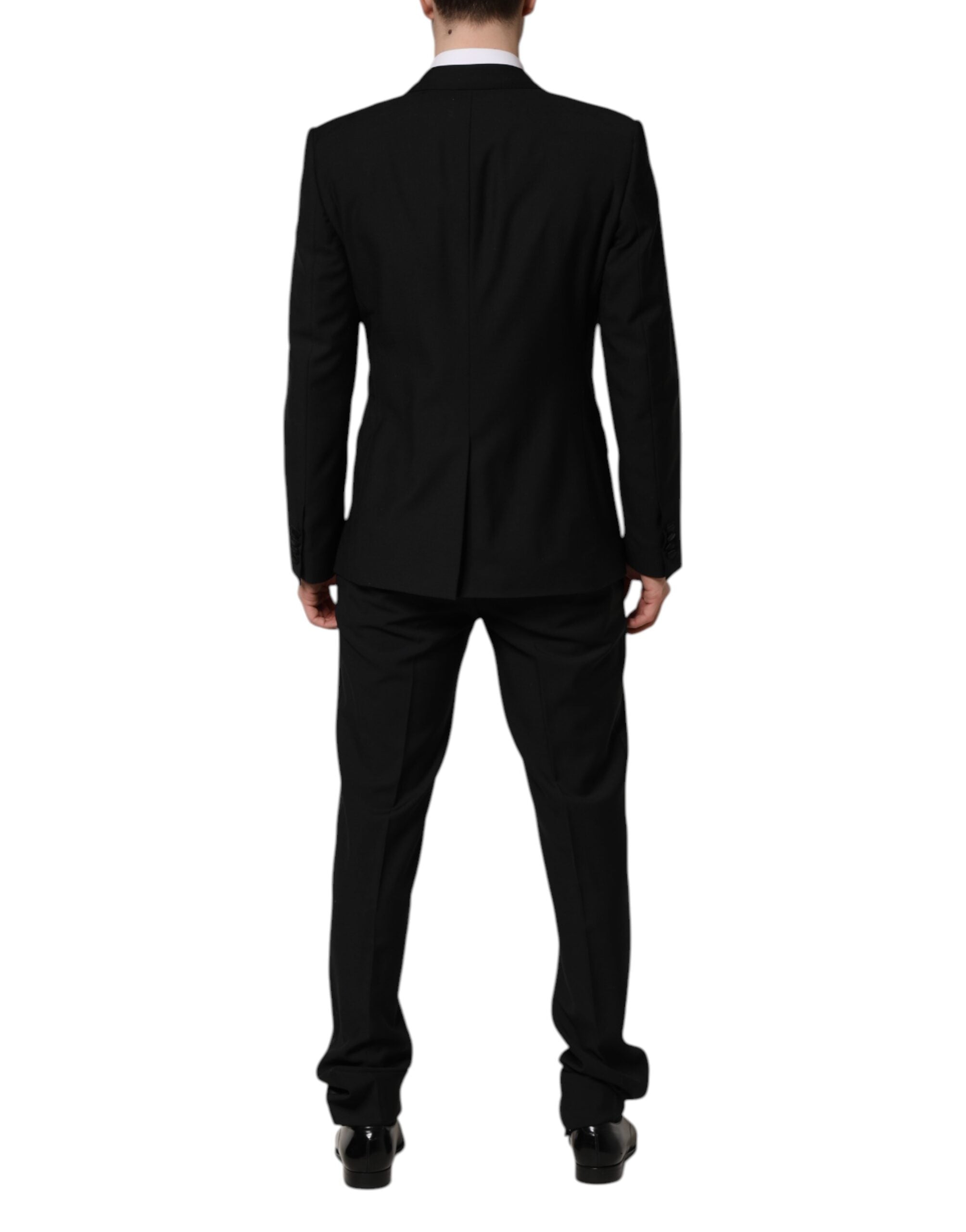 Dolce & Gabbana Black MARTINI Suit with Crystal Embellishment 3-piece set-4