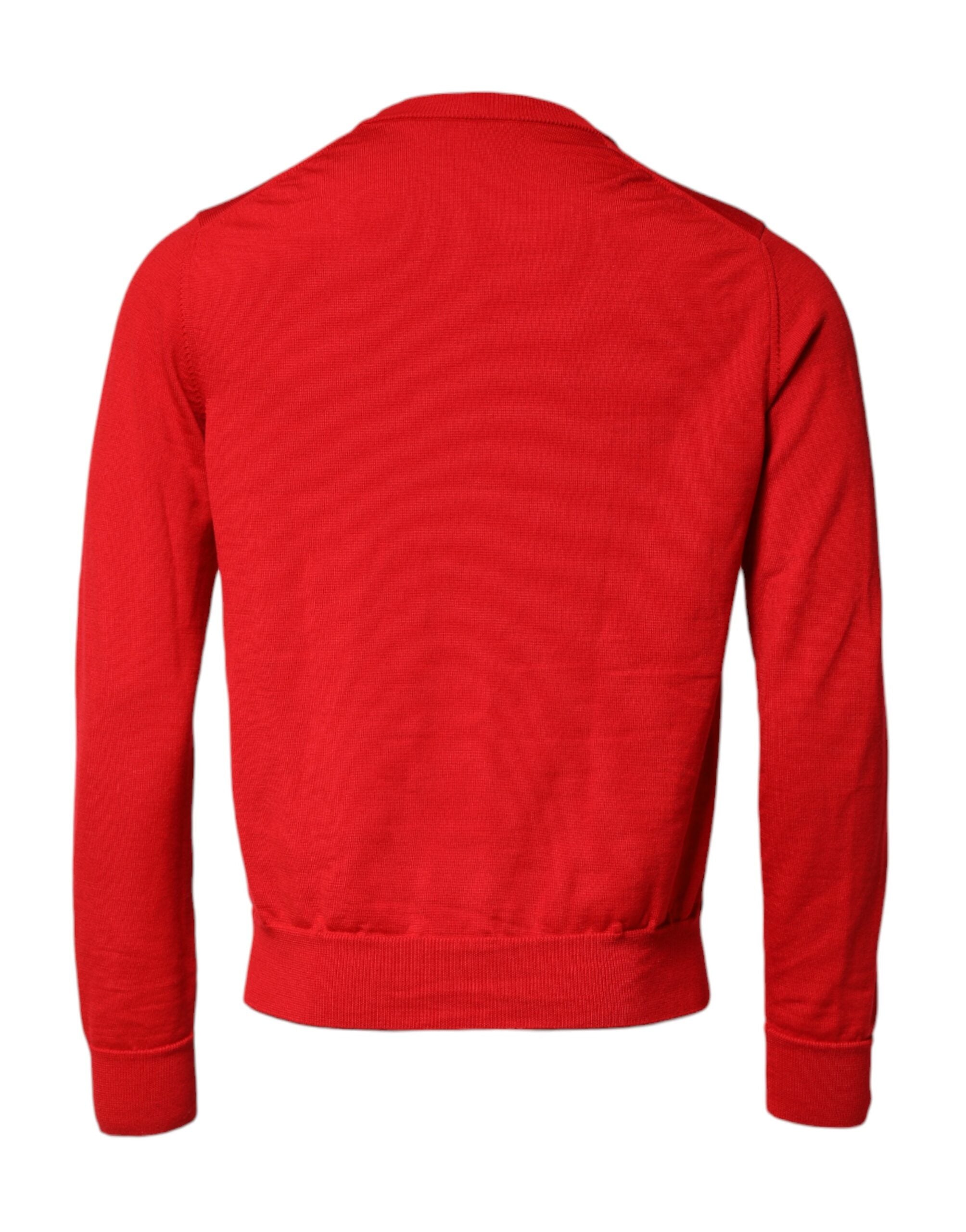 Dolce & Gabbana Rotes Auge Druck Rundhalsausschnitt Männer Pullover Sweater-4