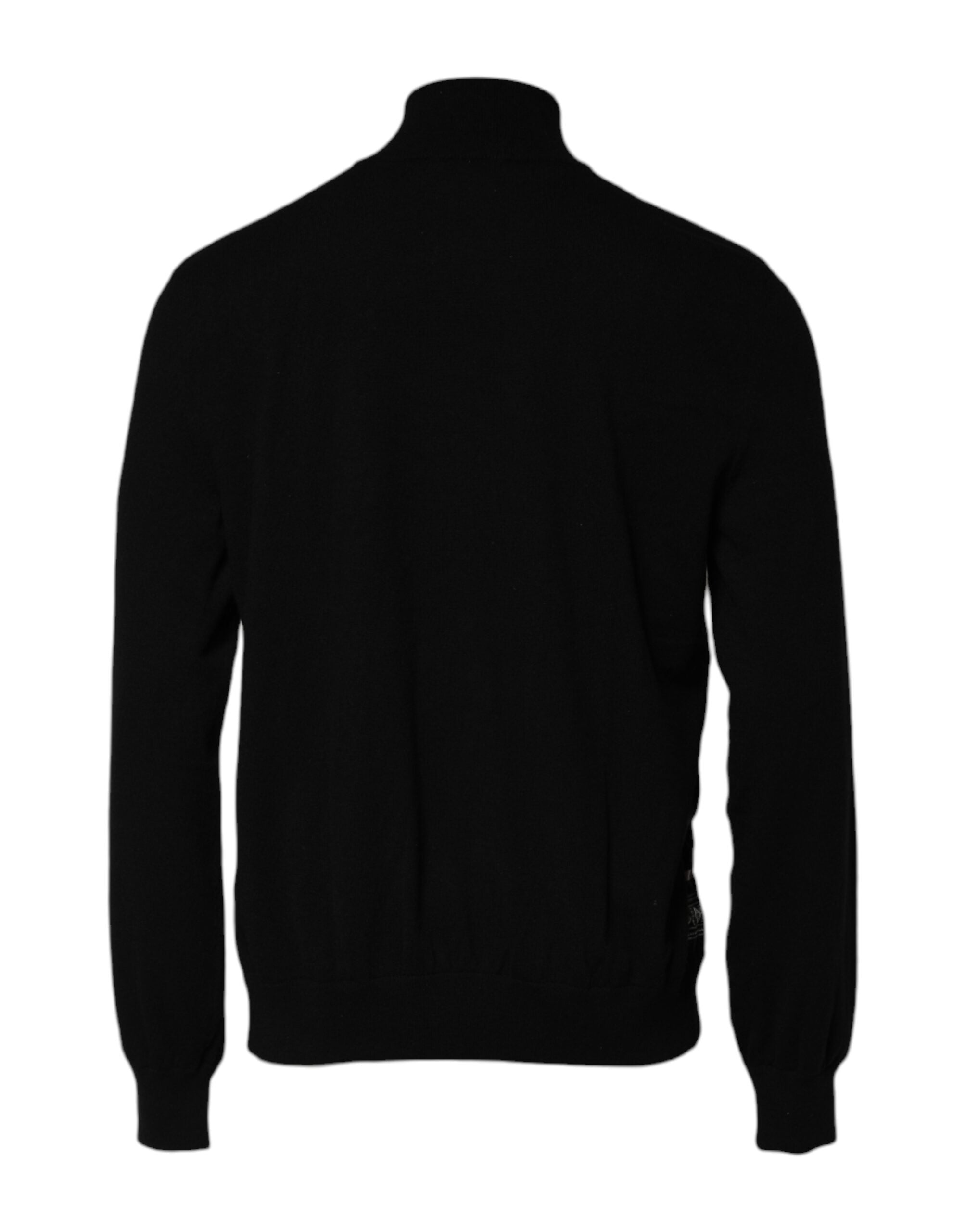 Dolce & Gabbana Black and White Bandana Print Zip-Up Sweater-4