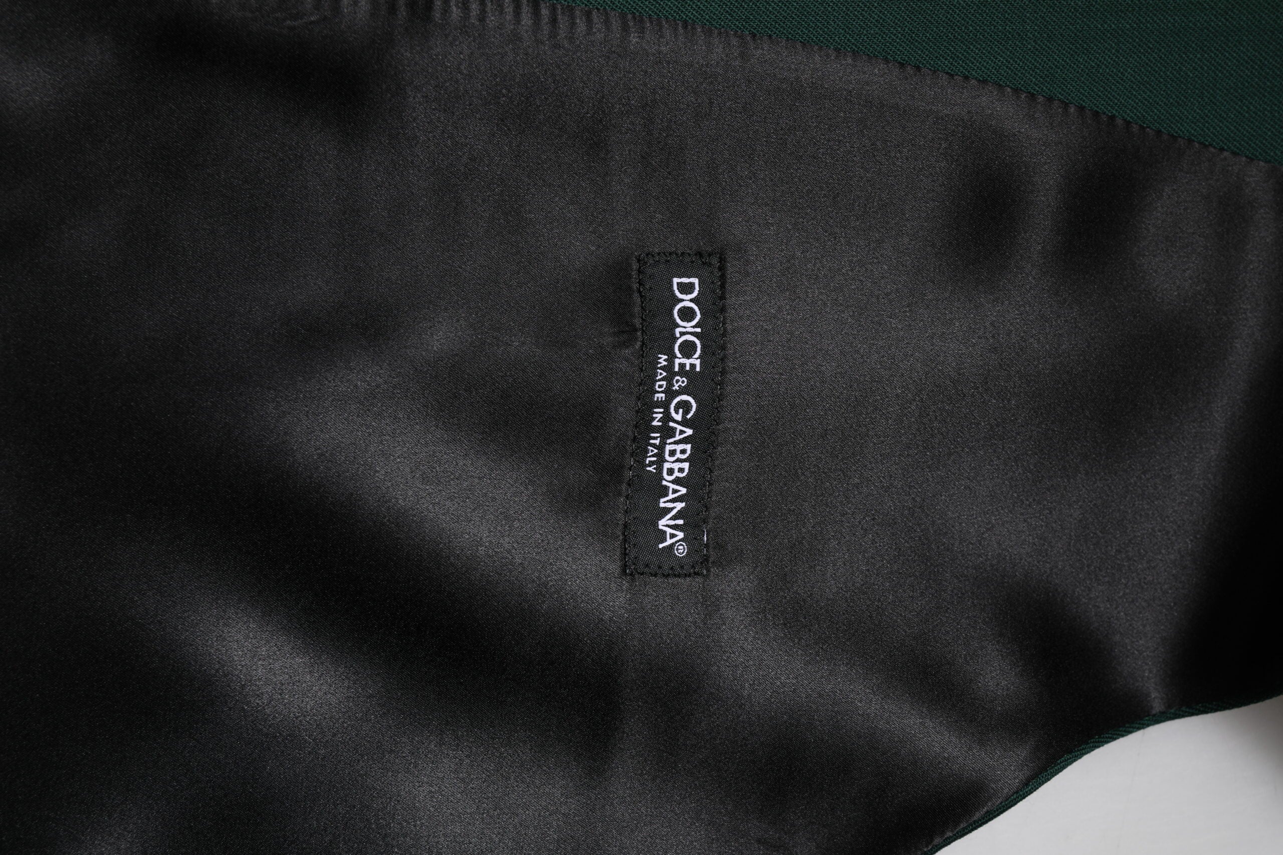 Dolce & Gabbana Green Wool Dress Formal Men's Vest-6