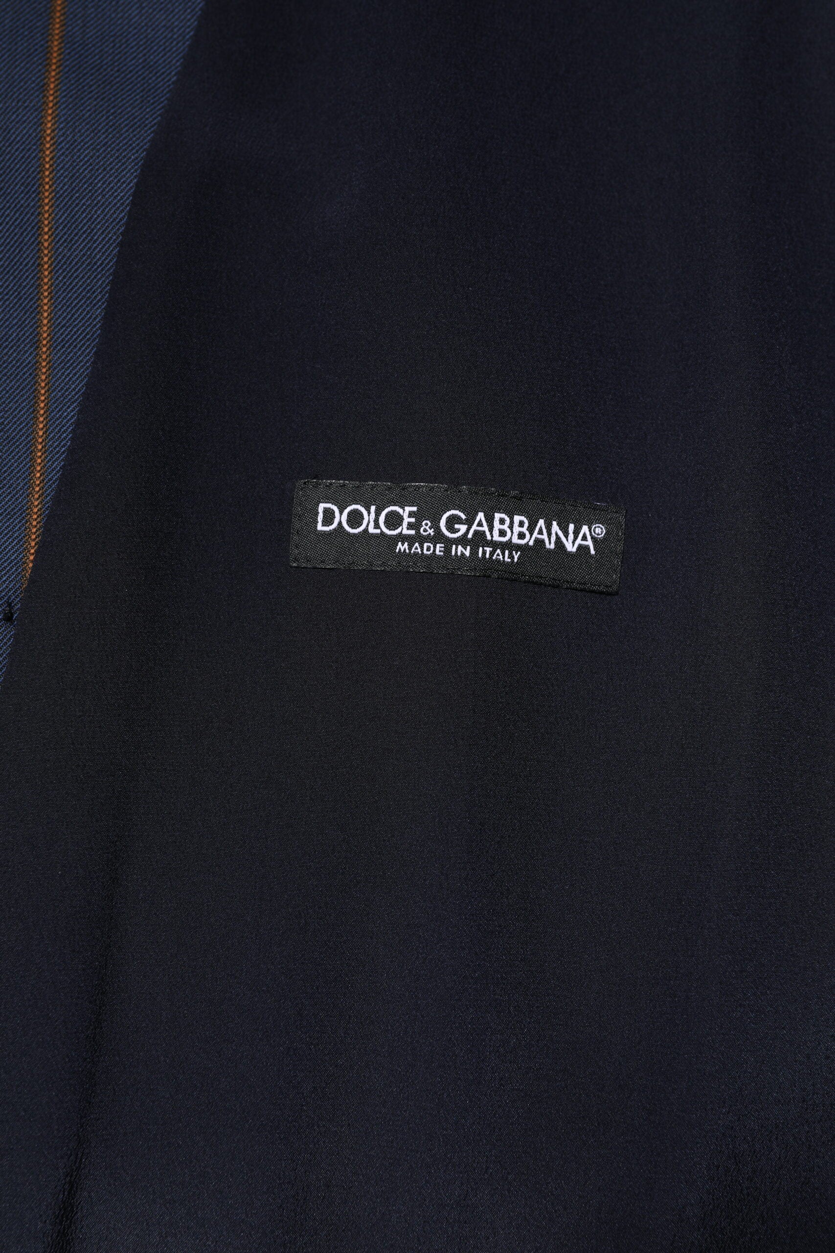 Chaleco formal de lana con rayas azules para hombre de Dolce & Gabbana-6