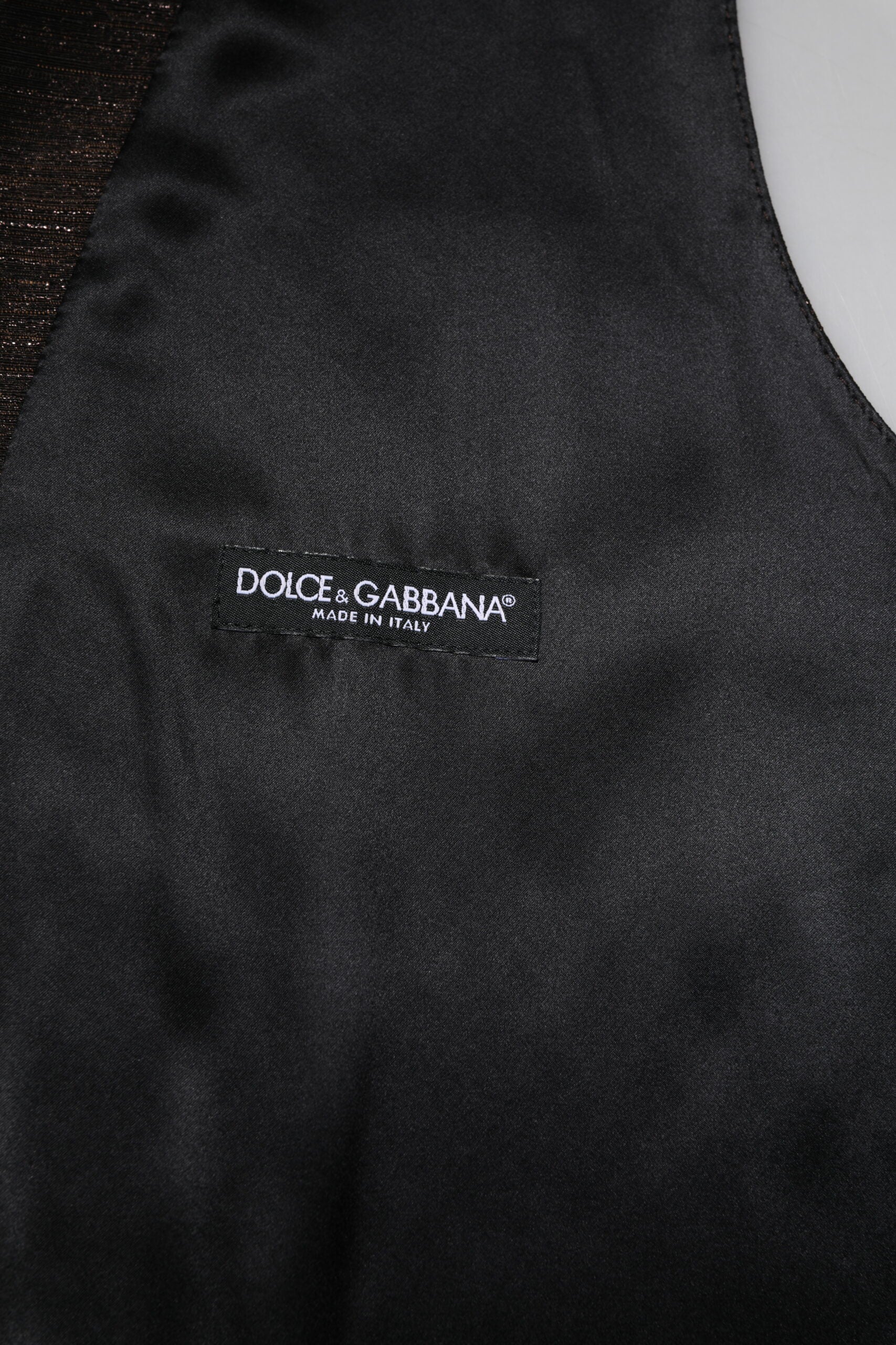 Dolce & Gabbana Dark Brown Dress Formal Men's Vest-6